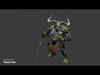 Orc shaman Low-poly 3D model_1