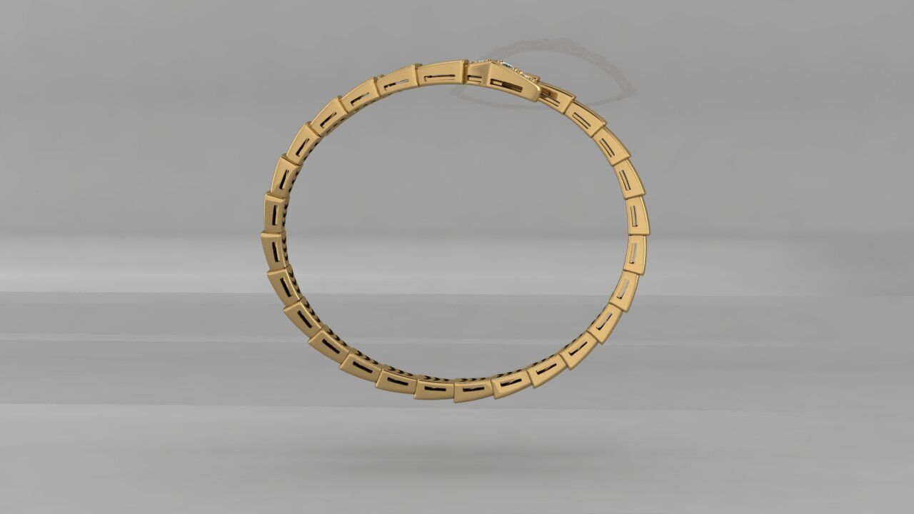 Bracelet BVLGARI Serpenti 3D print model_5