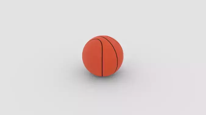 High Quality Basketball 3D Asset  Low Poly  Game Ready