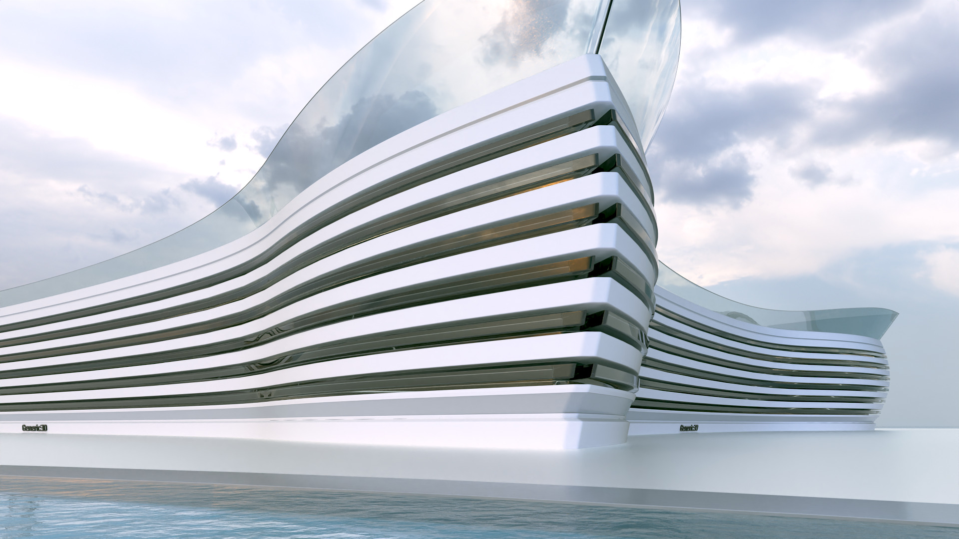 Futuristic Building Concept V2-05 3D model_10