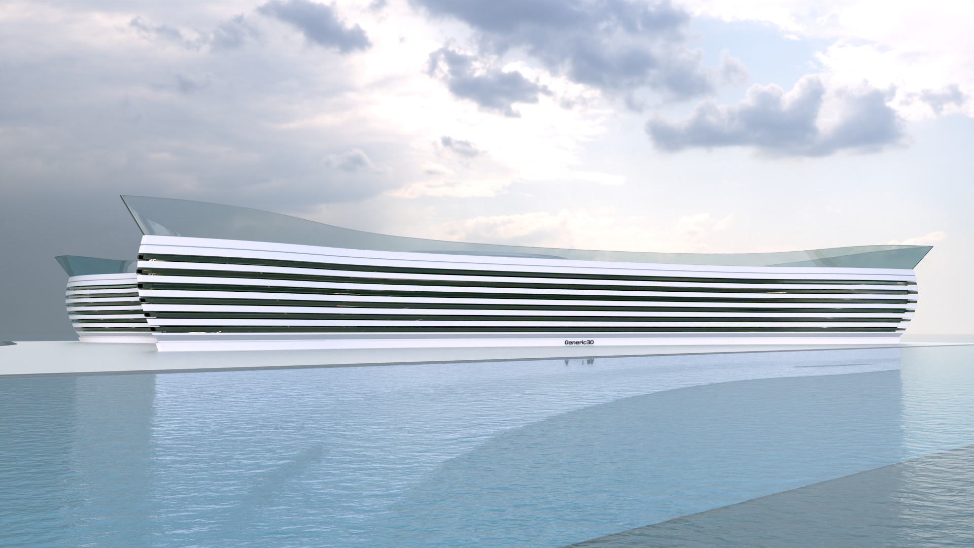 Futuristic Building Concept V2-05 3D model_5