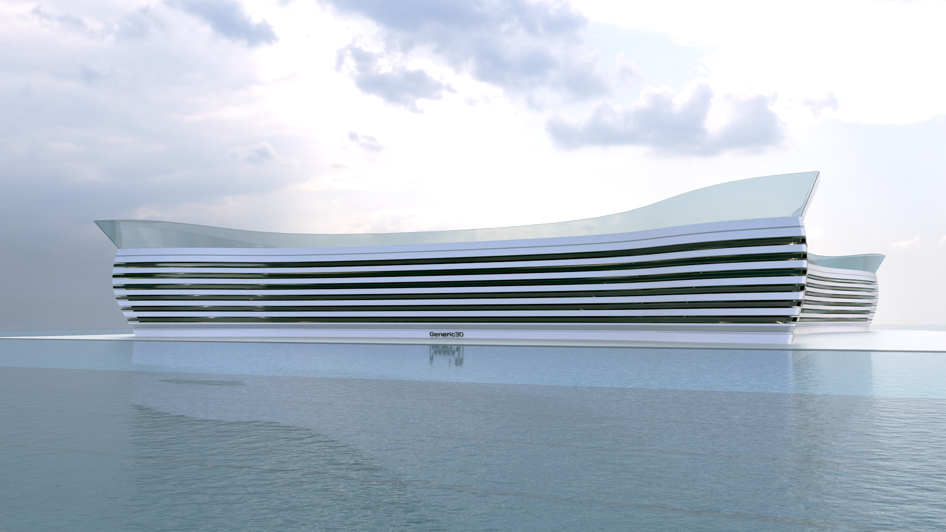 Futuristic Building Concept V2-05 3D model_6