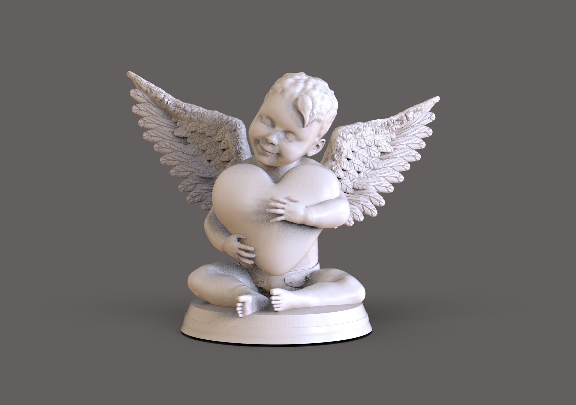 Valentines Cupid 3D print model_4