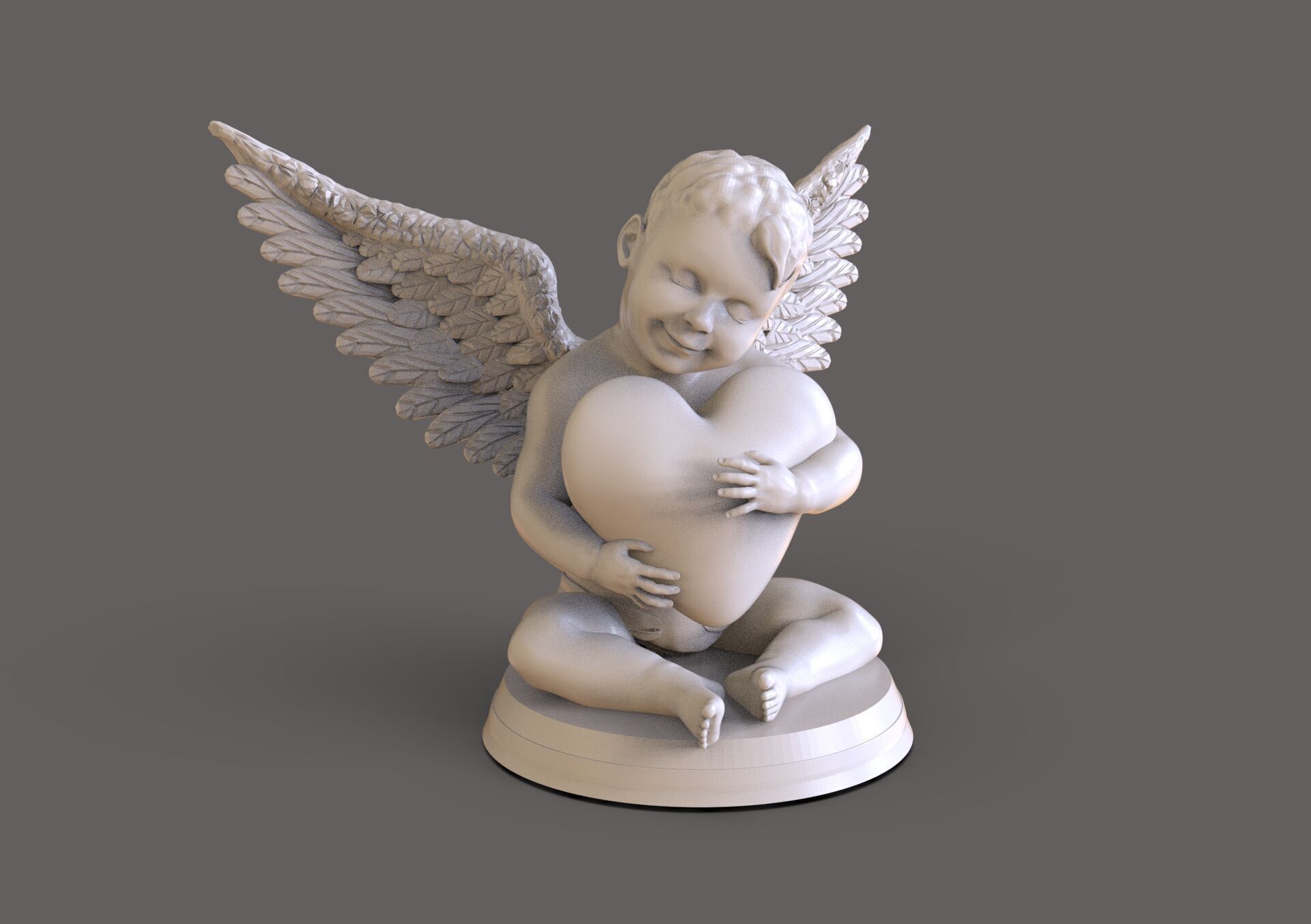 Valentines Cupid 3D print model_2
