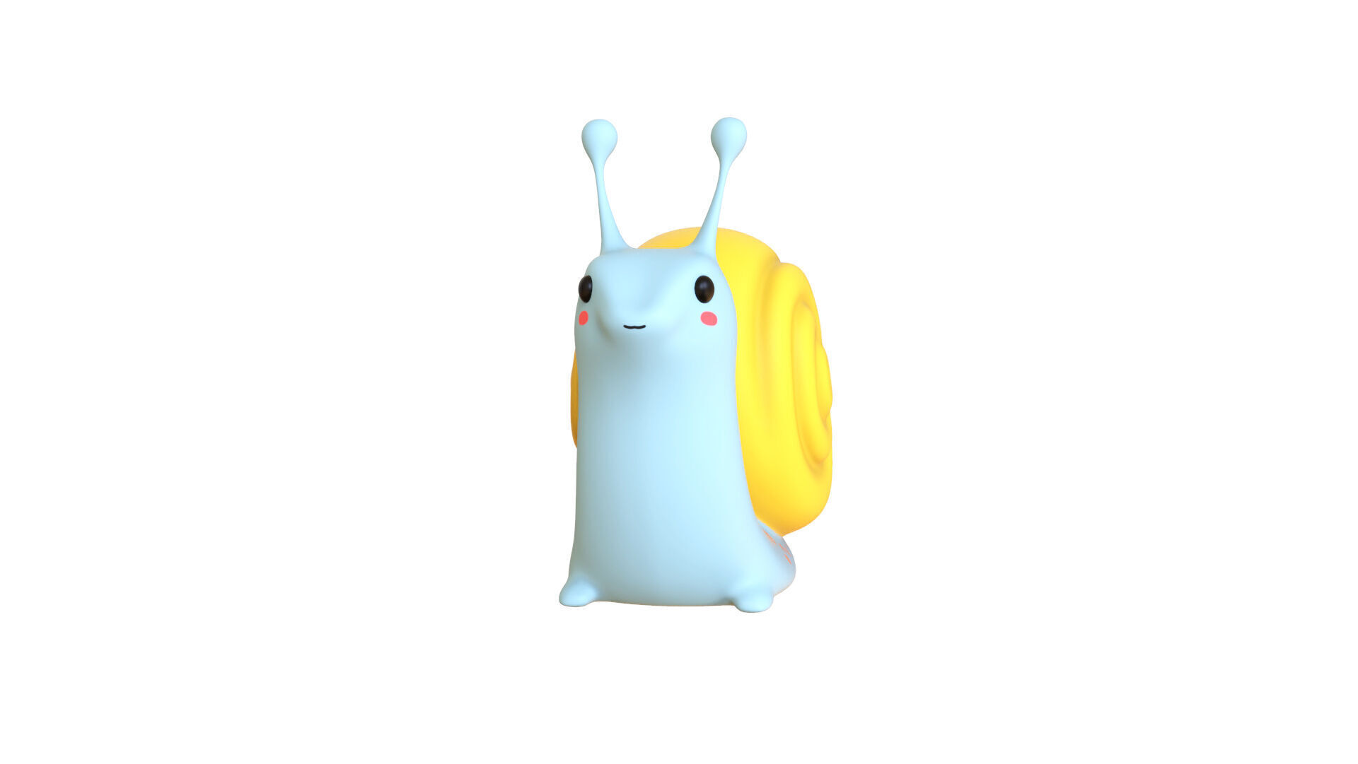 Cartoon Snail v008 - 3D Model Low Poly Low-poly 3D model_4
