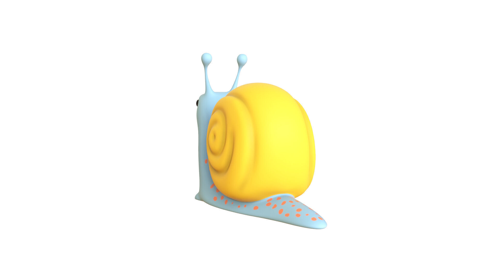 Cartoon Snail v008 - 3D Model Low Poly Low-poly 3D model_8