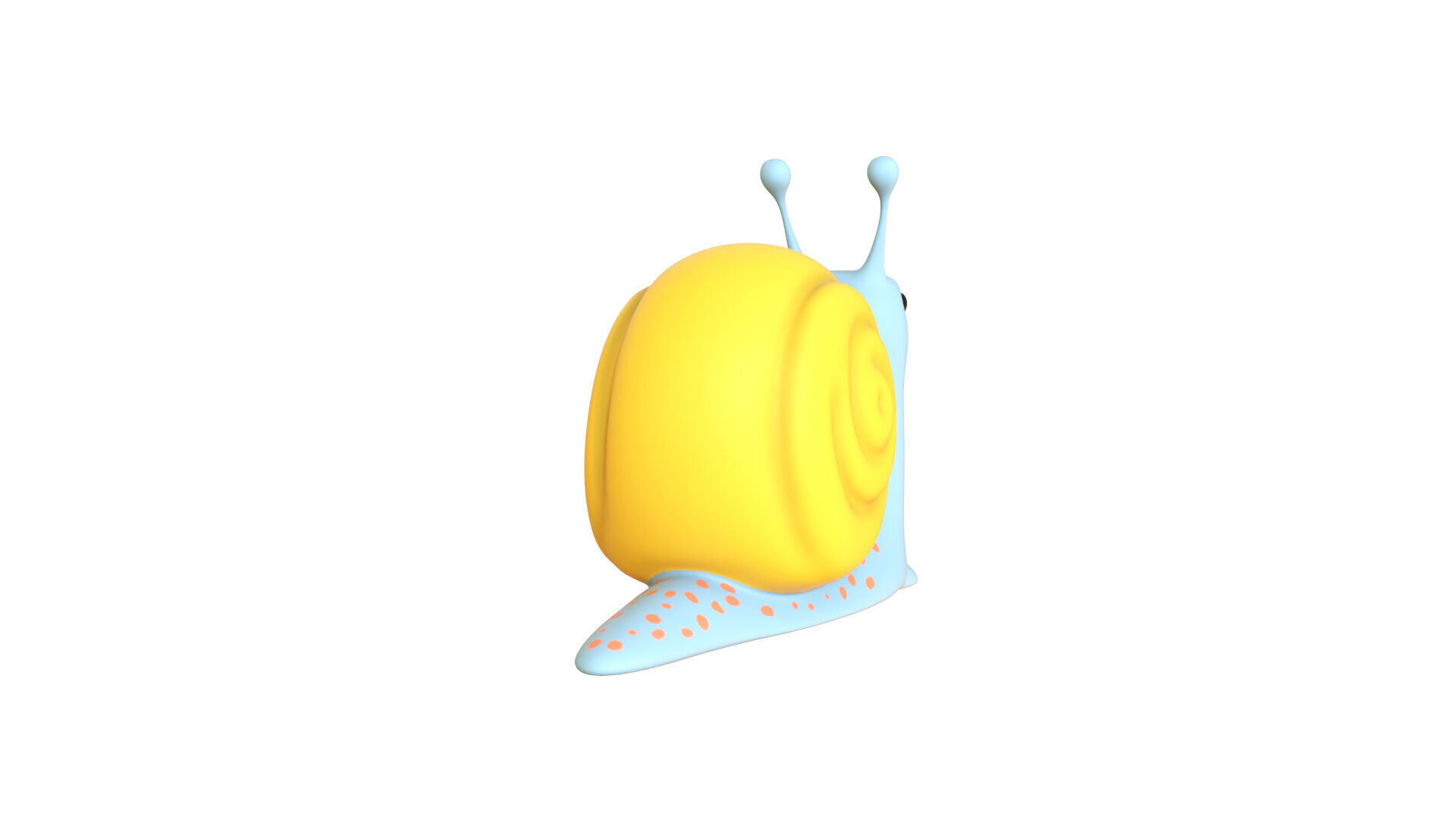 Cartoon Snail v008 - 3D Model Low Poly Low-poly 3D model_11