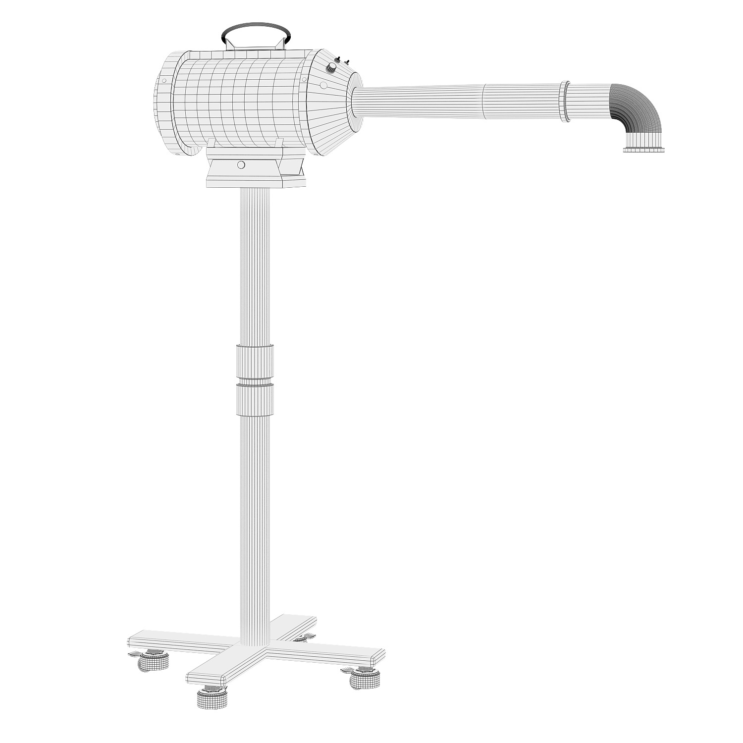 Floor Hair Dryer For Animals 3D model_3