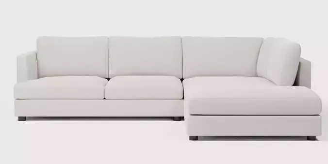Haven Sectional Set 01 Left Arm Sofa Terminal Chaise Low-poly 3D model
