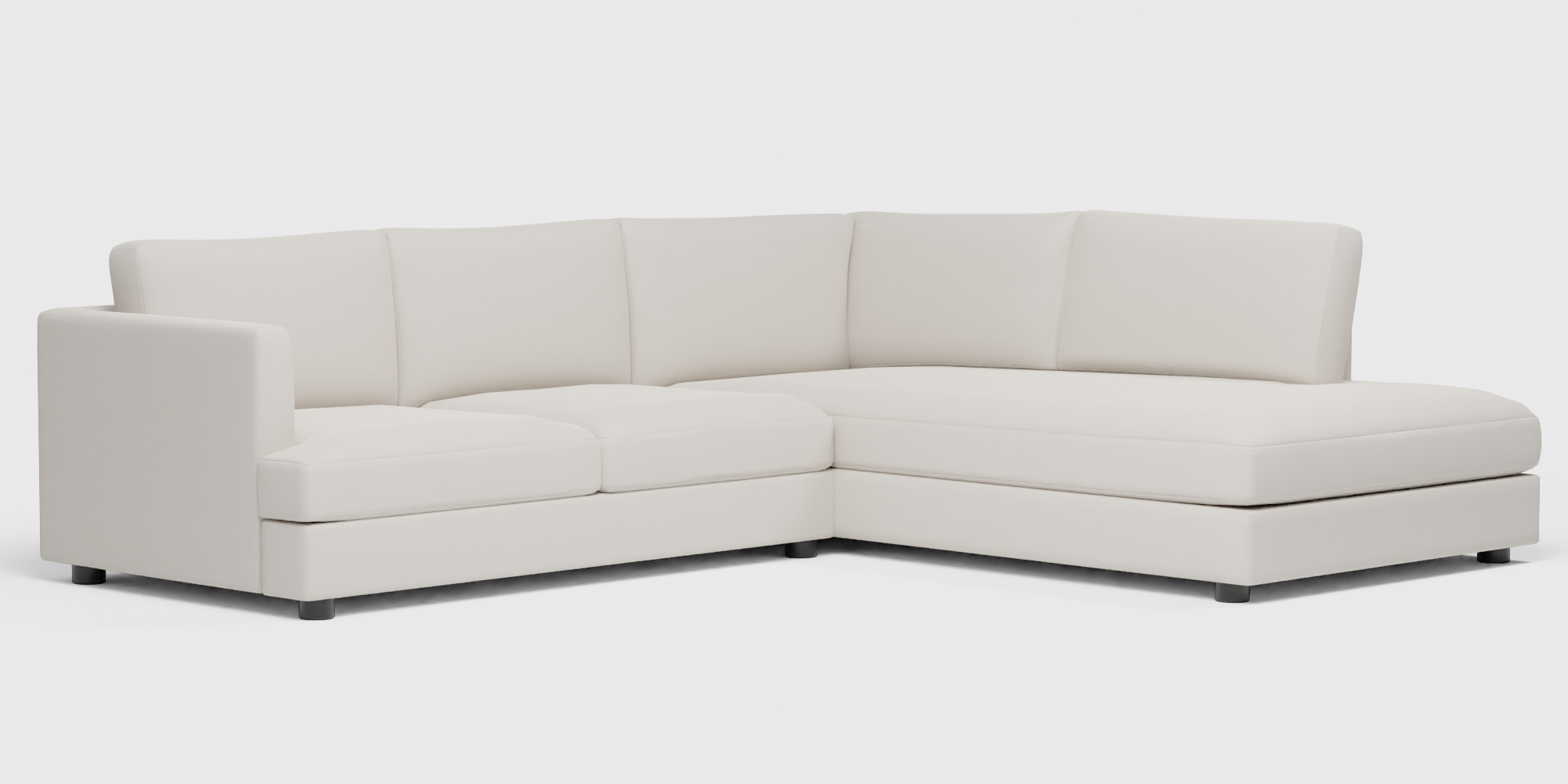Haven Sectional Set 01 Left Arm Sofa Terminal Chaise Low-poly 3D model_8