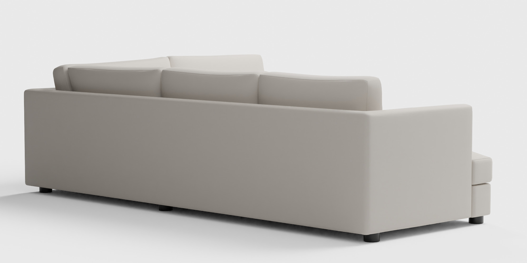 Haven Sectional Set 01 Left Arm Sofa Terminal Chaise Low-poly 3D model_6