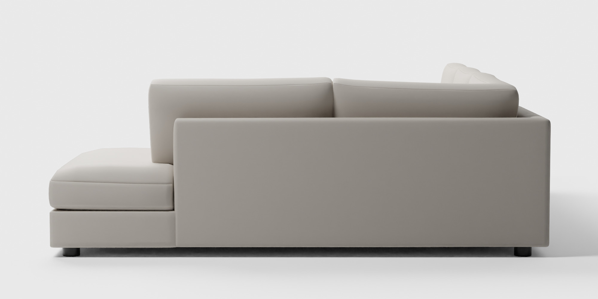 Haven Sectional Set 01 Left Arm Sofa Terminal Chaise Low-poly 3D model_3