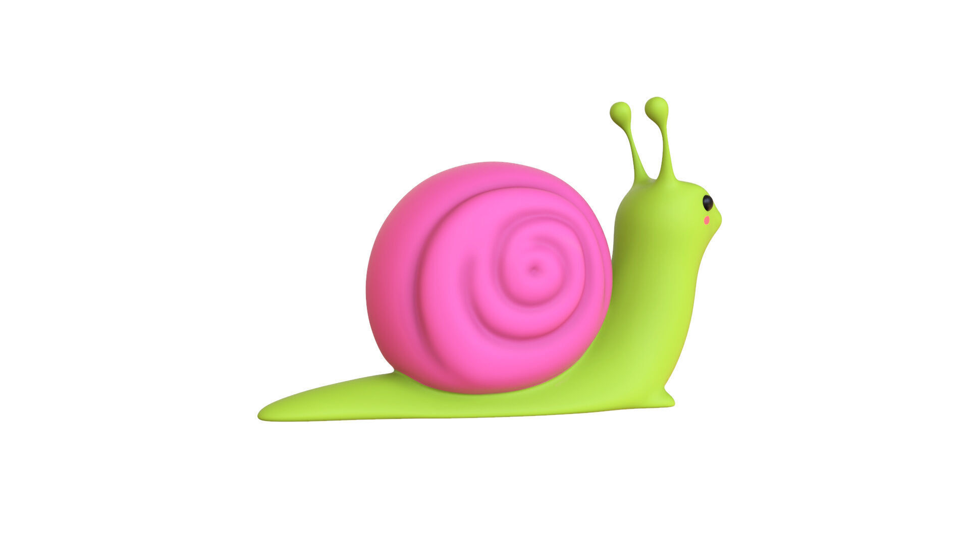 Cartoon Snail v009 - 3D Model Low Poly Low-poly 3D model_12