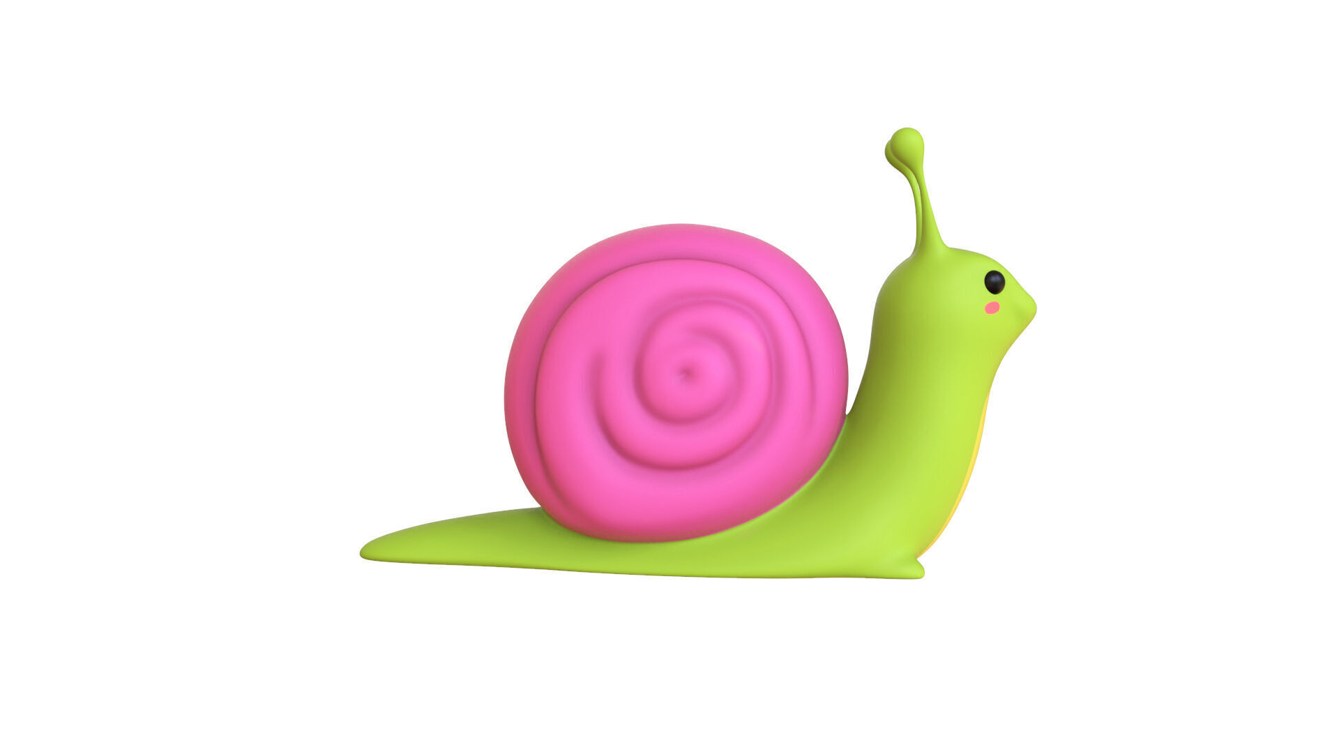 Cartoon Snail v009 - 3D Model Low Poly Low-poly 3D model_13