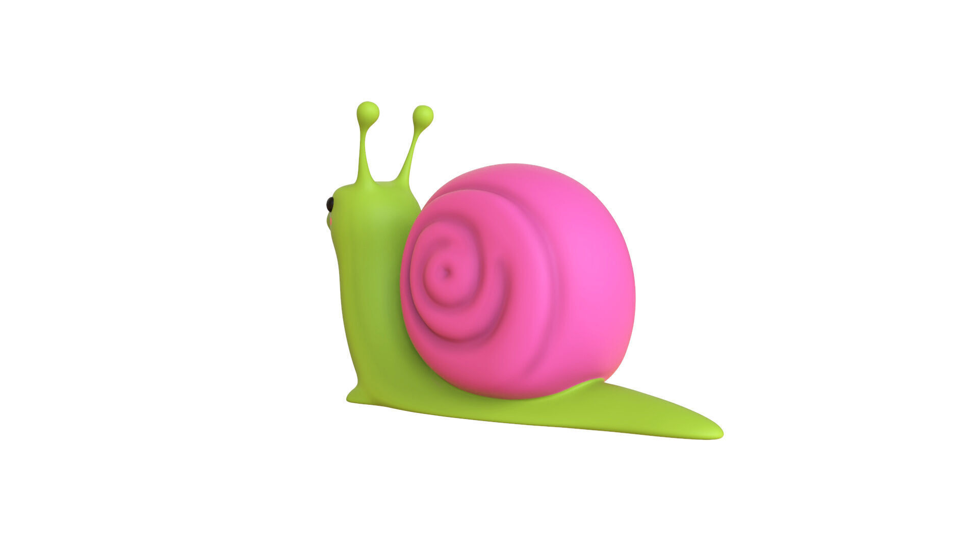 Cartoon Snail v009 - 3D Model Low Poly Low-poly 3D model_6