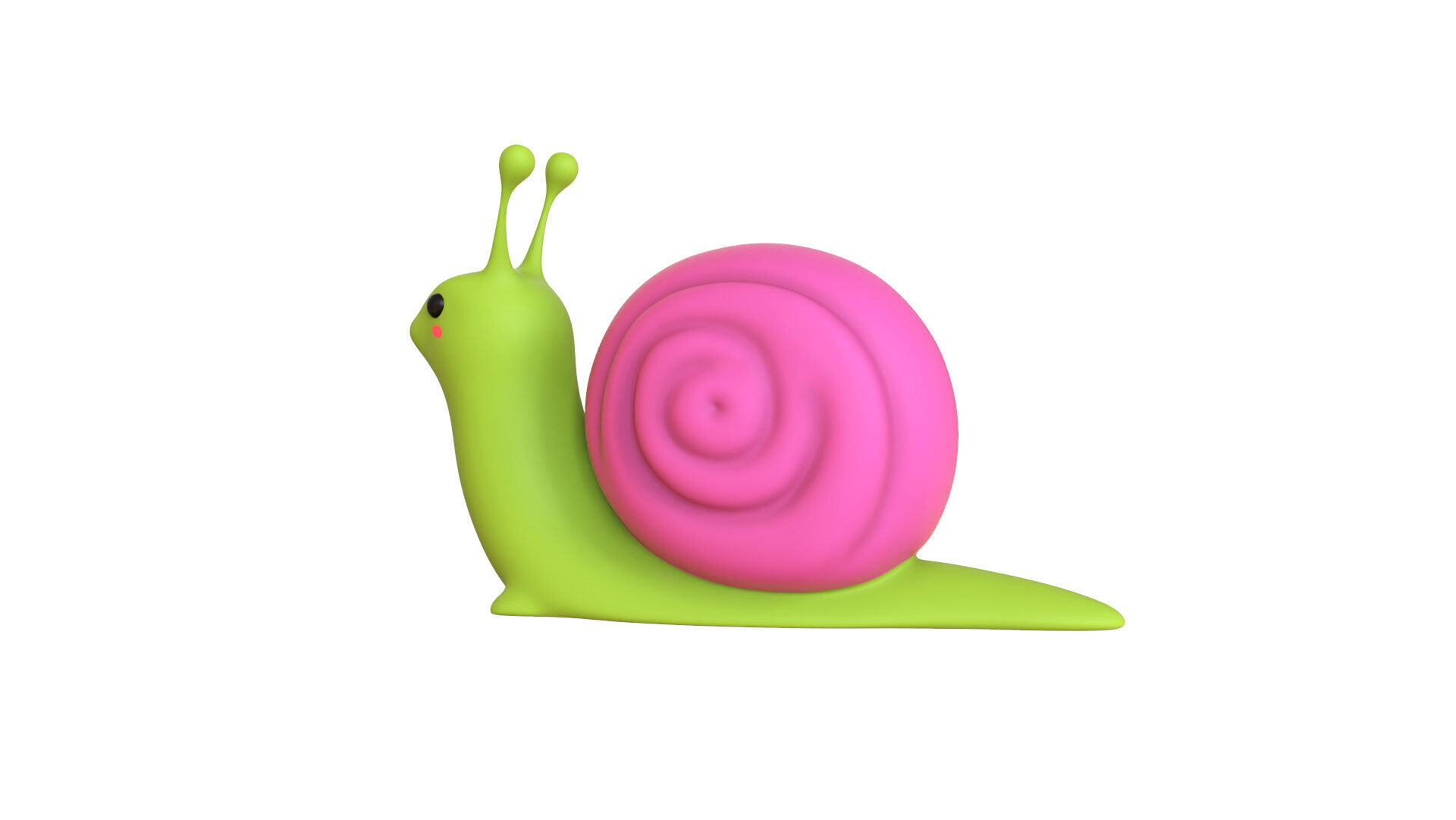 Cartoon Snail v009 - 3D Model Low Poly Low-poly 3D model_5