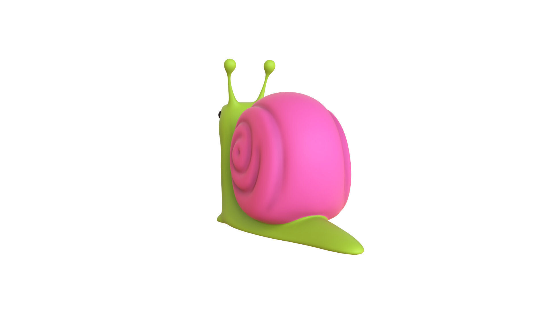 Cartoon Snail v009 - 3D Model Low Poly Low-poly 3D model_7