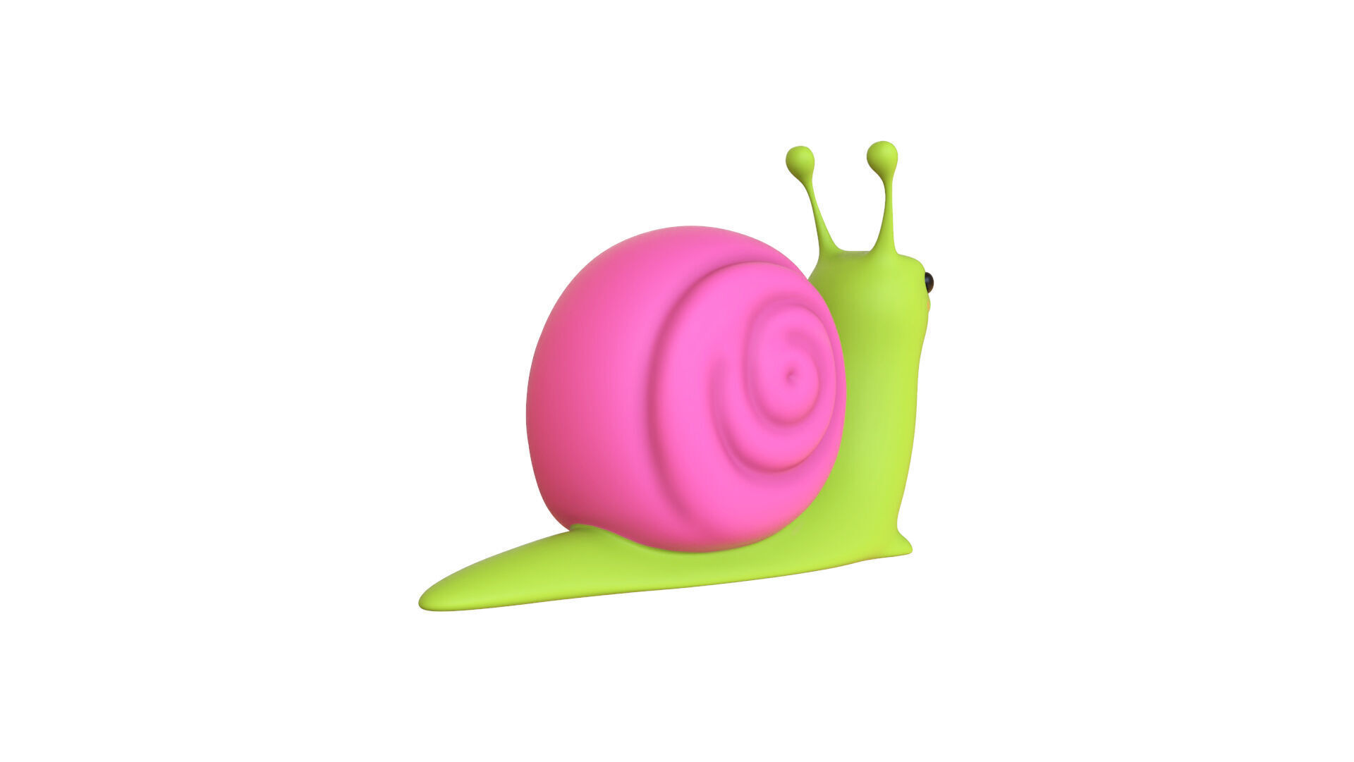 Cartoon Snail v009 - 3D Model Low Poly Low-poly 3D model_11