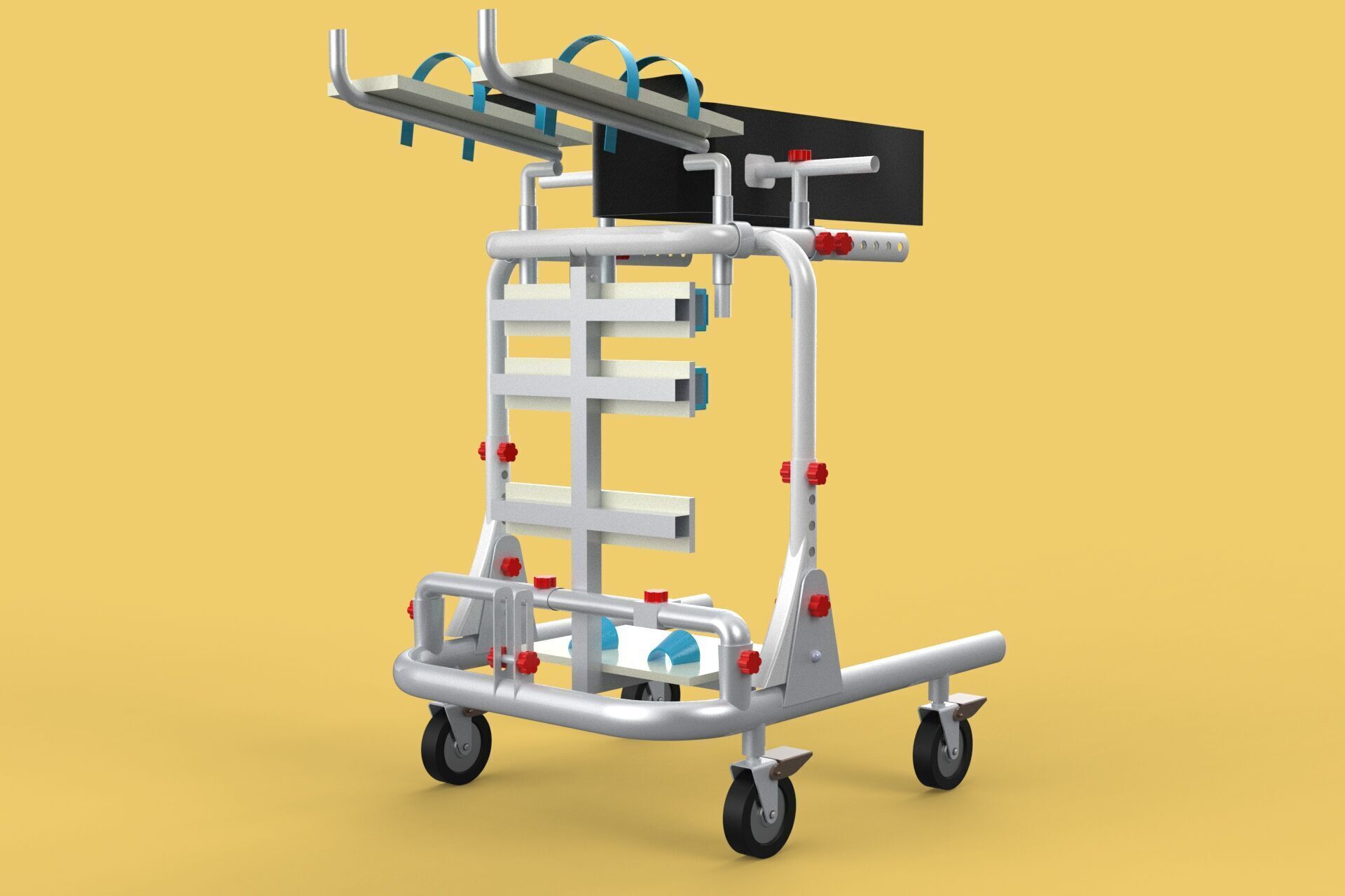 GAIT TRAINER SWING REHAB WALKING EXERCISE AIDS STAND PEDIATRIC 3D model_13