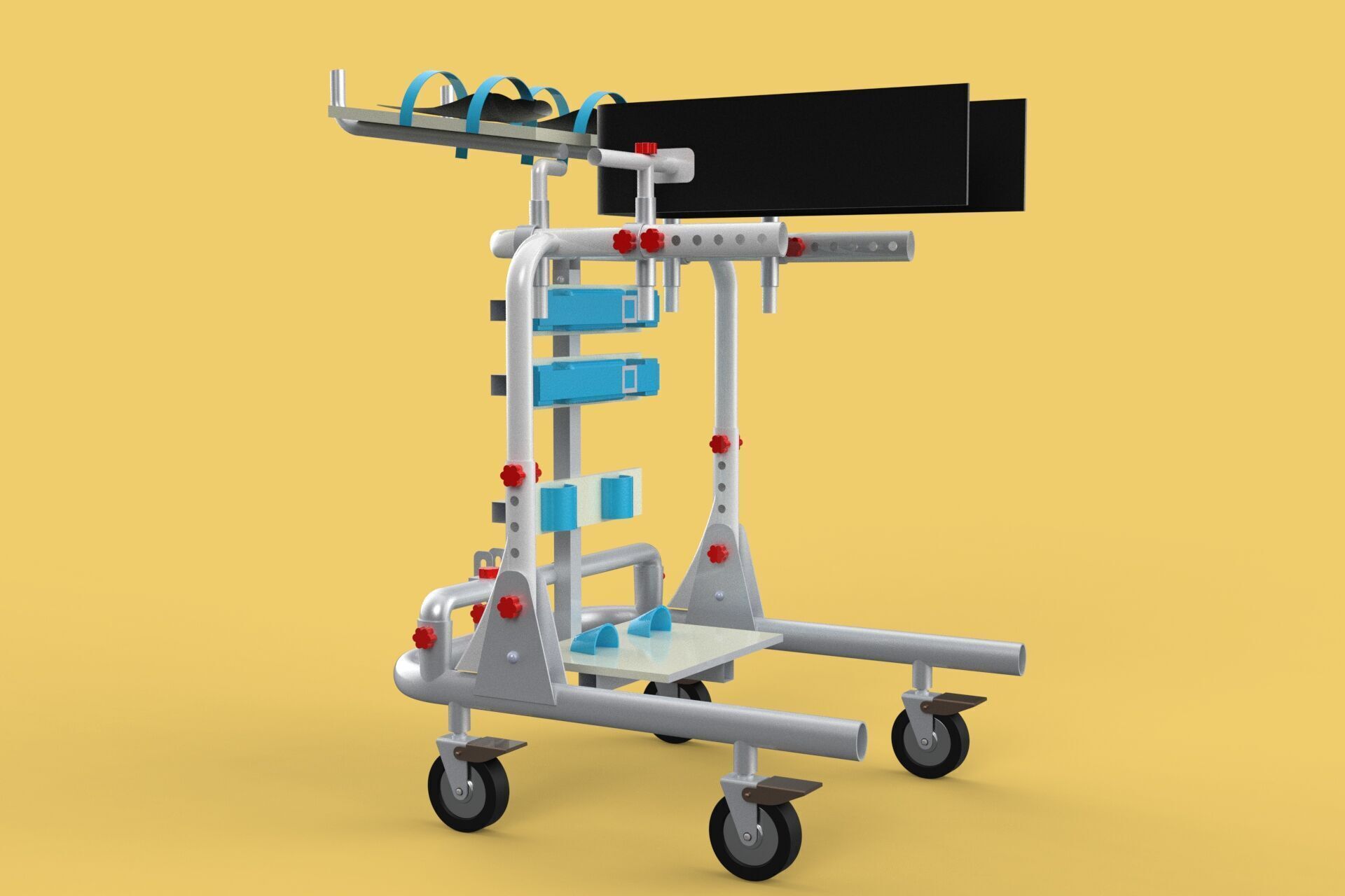 GAIT TRAINER SWING REHAB WALKING EXERCISE AIDS STAND PEDIATRIC 3D model_14