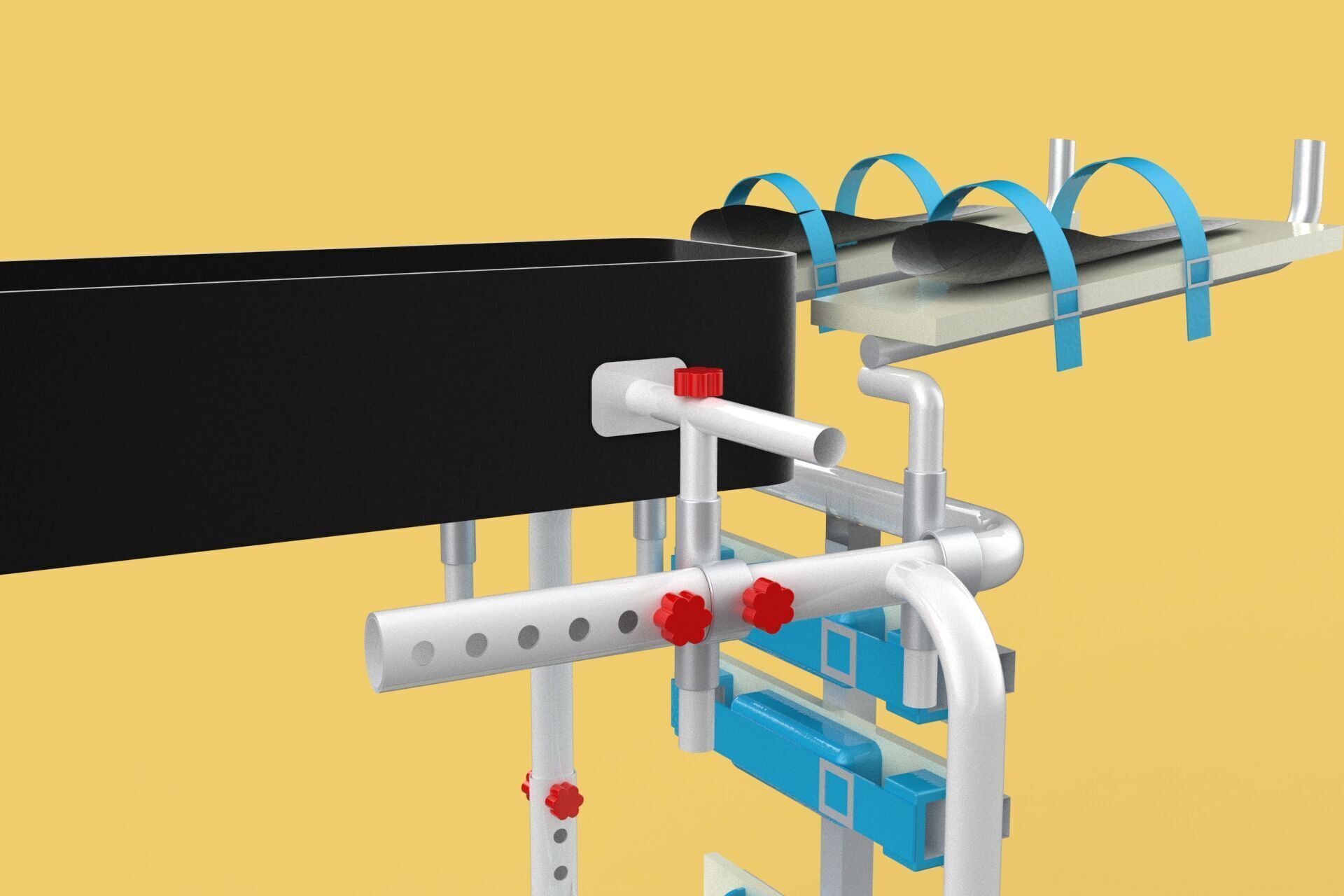 GAIT TRAINER SWING REHAB WALKING EXERCISE AIDS STAND PEDIATRIC 3D model_27