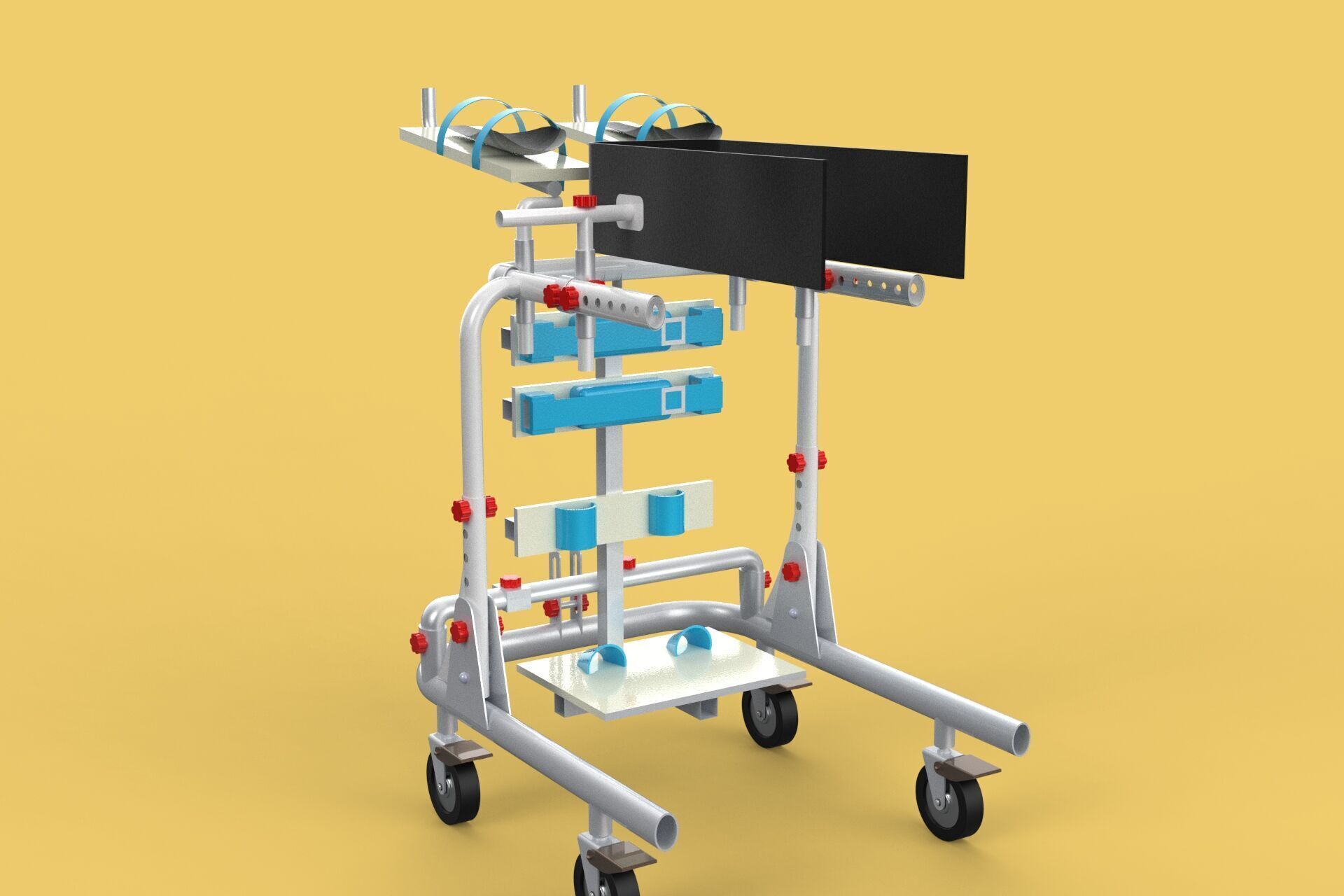 GAIT TRAINER SWING REHAB WALKING EXERCISE AIDS STAND PEDIATRIC 3D model_19