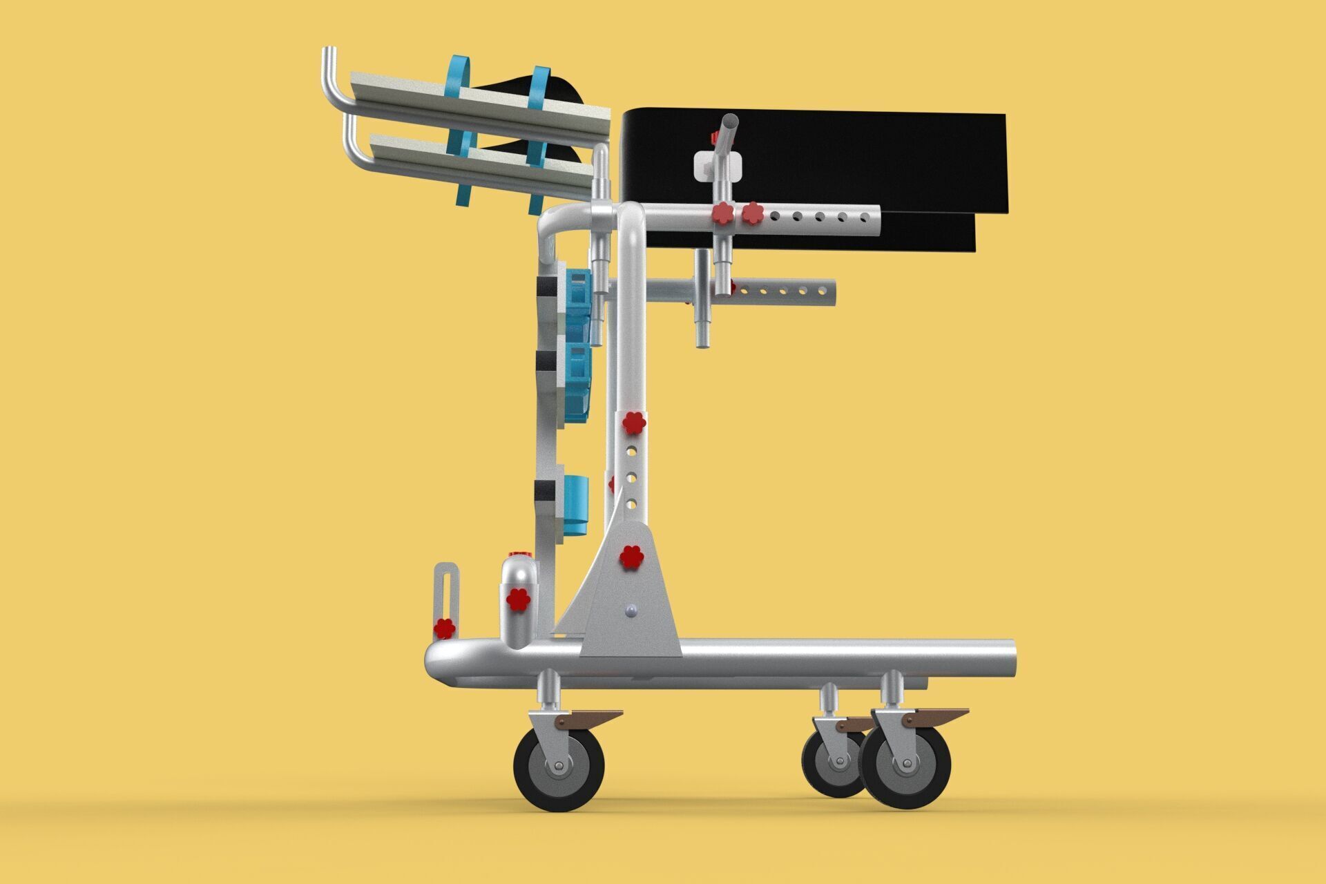 GAIT TRAINER SWING REHAB WALKING EXERCISE AIDS STAND PEDIATRIC 3D model_34