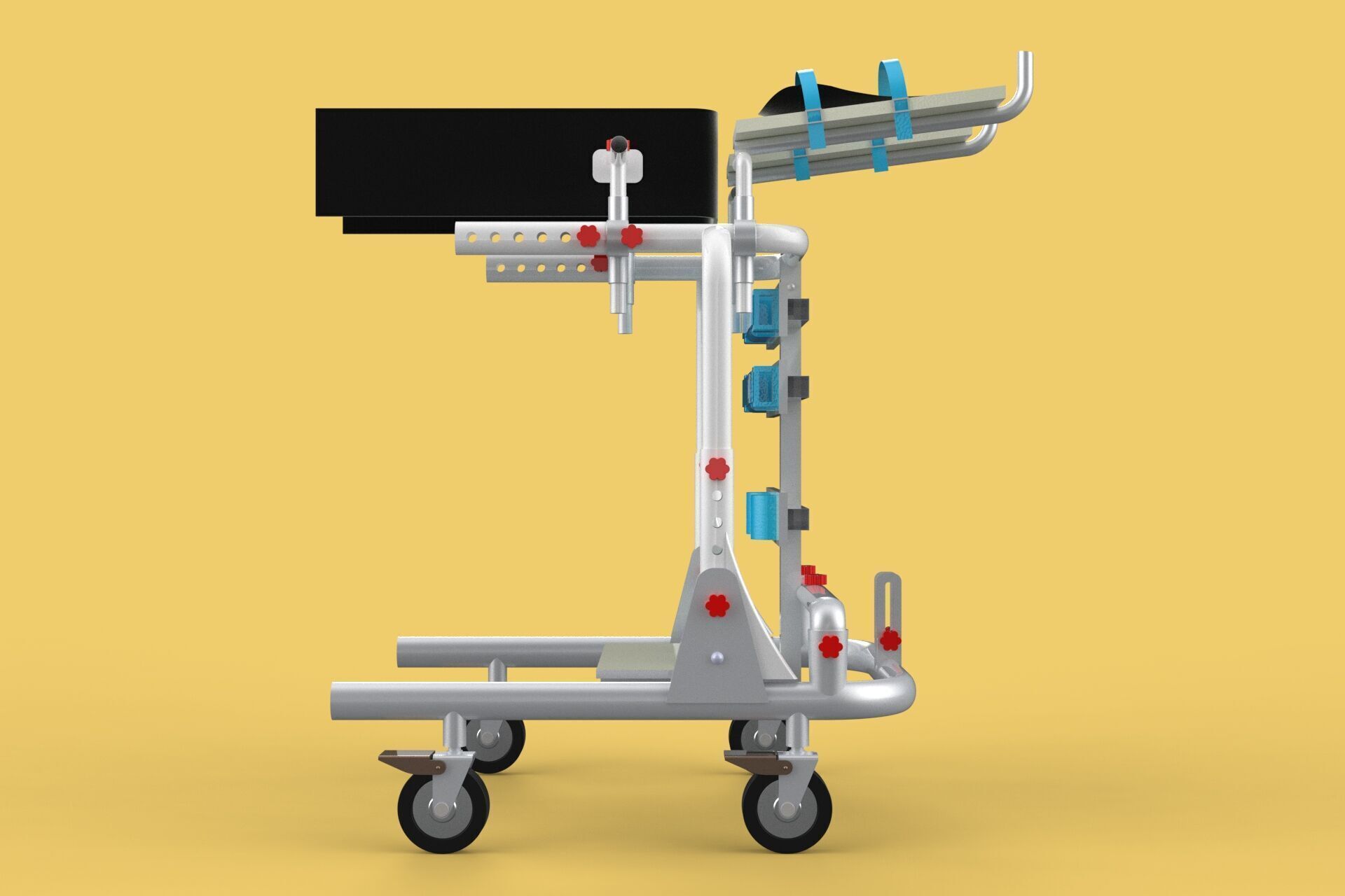 GAIT TRAINER SWING REHAB WALKING EXERCISE AIDS STAND PEDIATRIC 3D model_11