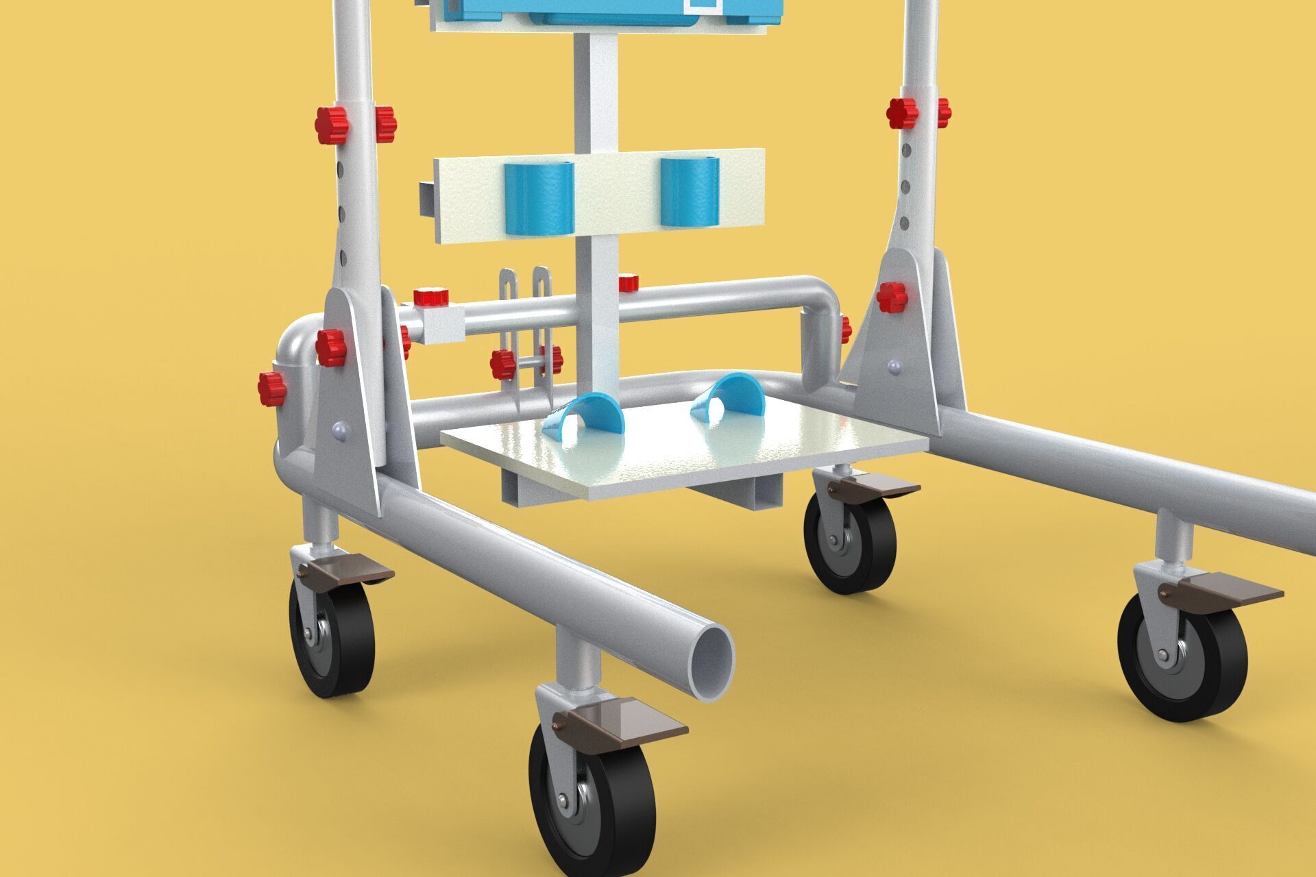 GAIT TRAINER SWING REHAB WALKING EXERCISE AIDS STAND PEDIATRIC 3D model_20