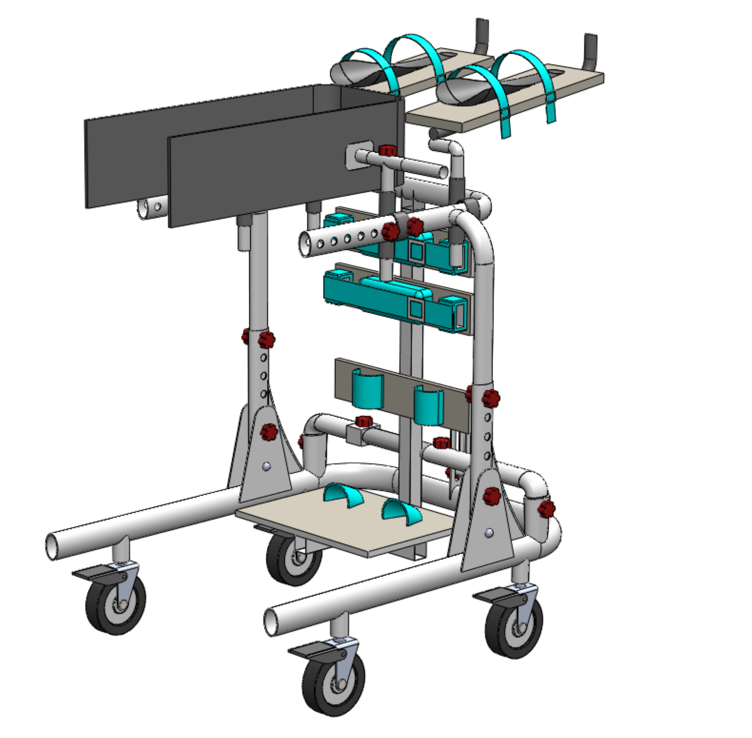 GAIT TRAINER SWING REHAB WALKING EXERCISE AIDS STAND PEDIATRIC 3D model_40