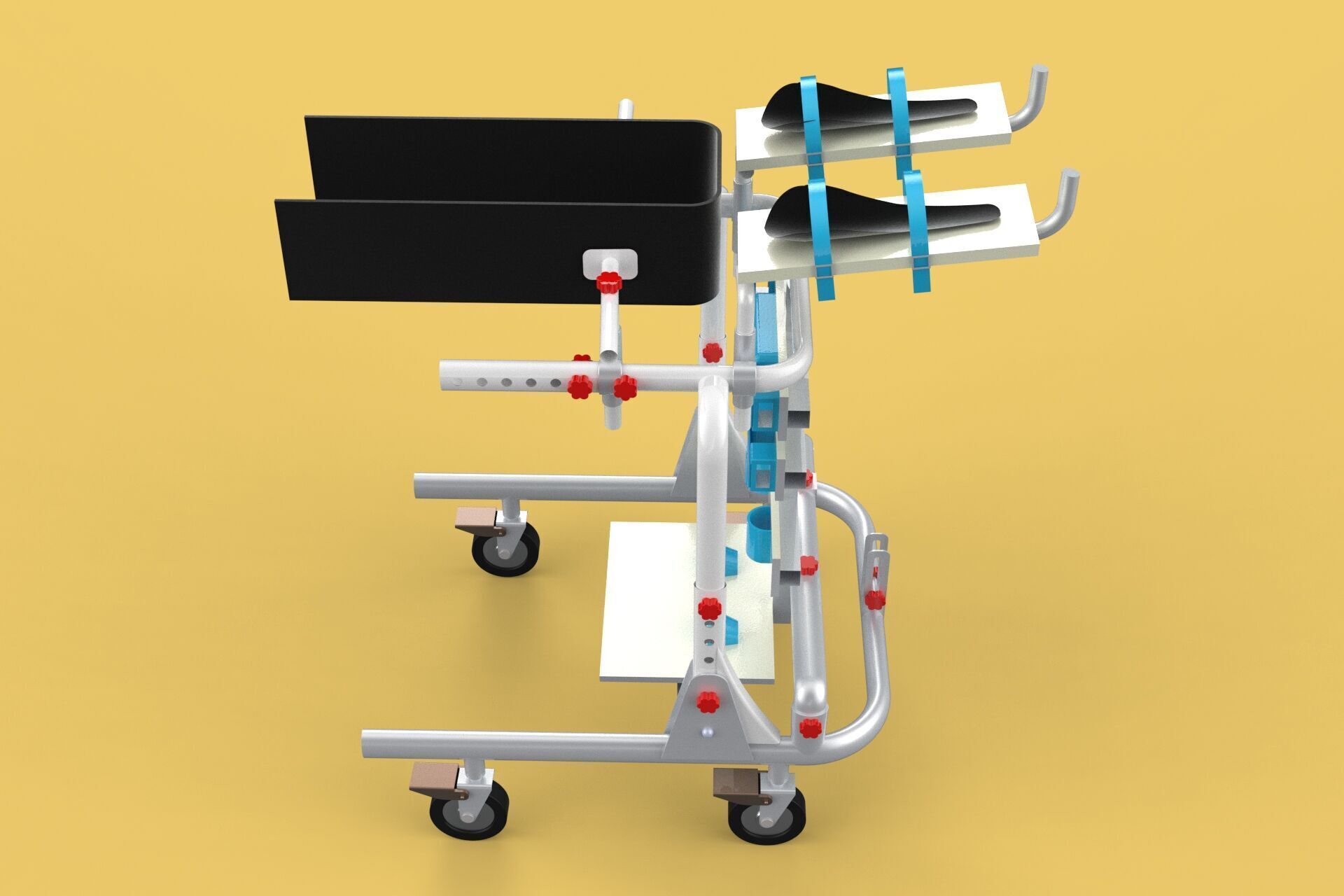 GAIT TRAINER SWING REHAB WALKING EXERCISE AIDS STAND PEDIATRIC 3D model_22