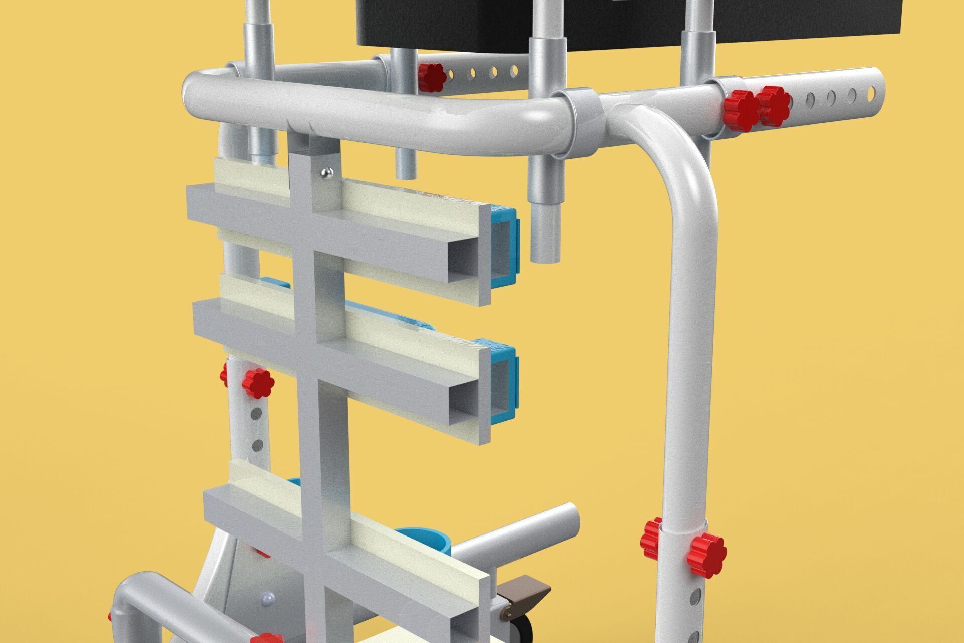 GAIT TRAINER SWING REHAB WALKING EXERCISE AIDS STAND PEDIATRIC 3D model_23