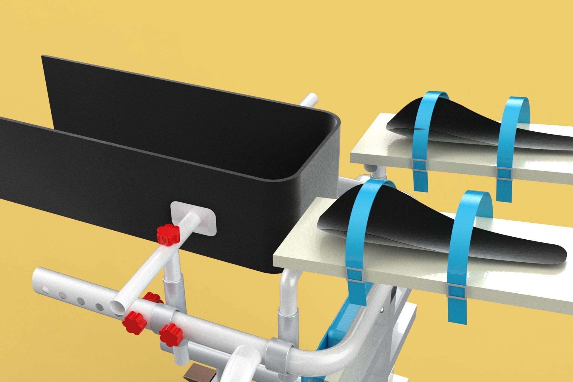 GAIT TRAINER SWING REHAB WALKING EXERCISE AIDS STAND PEDIATRIC 3D model_26