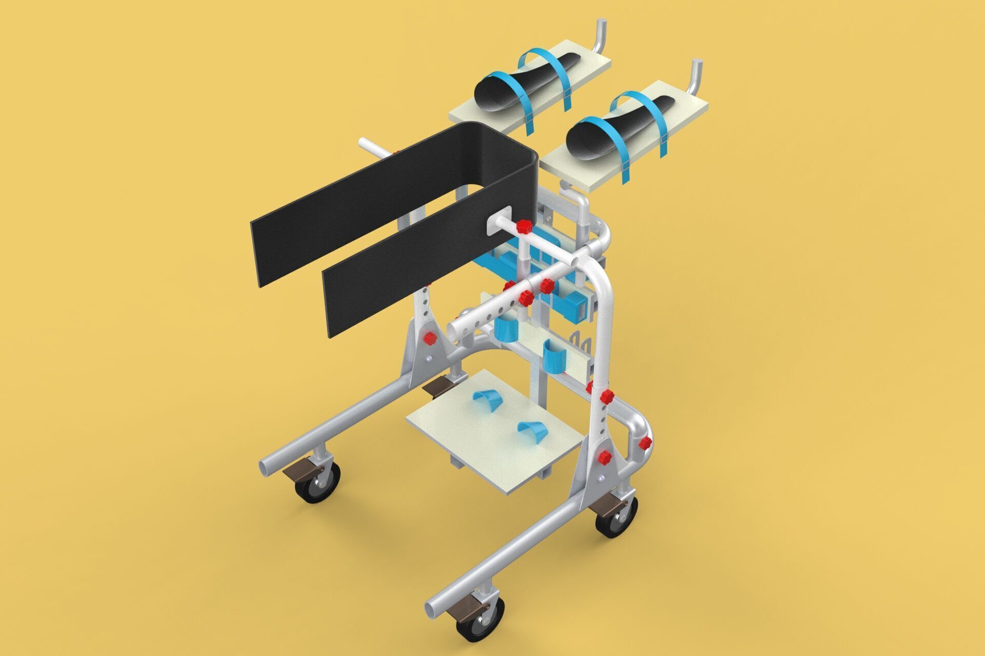 GAIT TRAINER SWING REHAB WALKING EXERCISE AIDS STAND PEDIATRIC 3D model_9