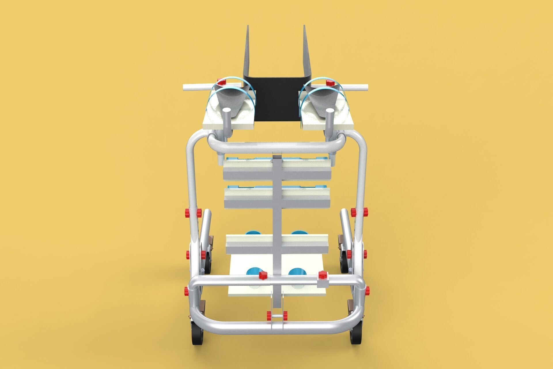 GAIT TRAINER SWING REHAB WALKING EXERCISE AIDS STAND PEDIATRIC 3D model_3