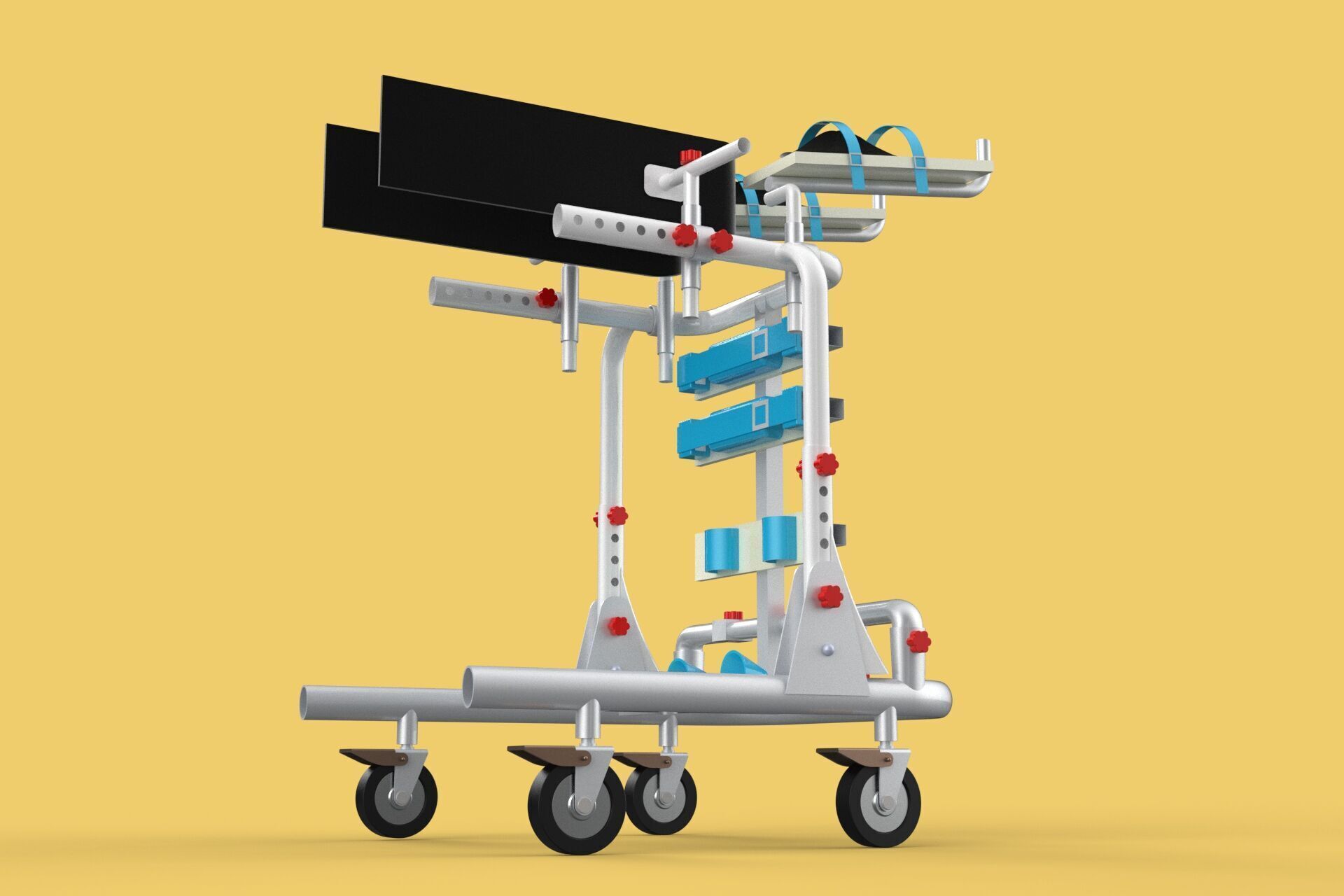 GAIT TRAINER SWING REHAB WALKING EXERCISE AIDS STAND PEDIATRIC 3D model_15