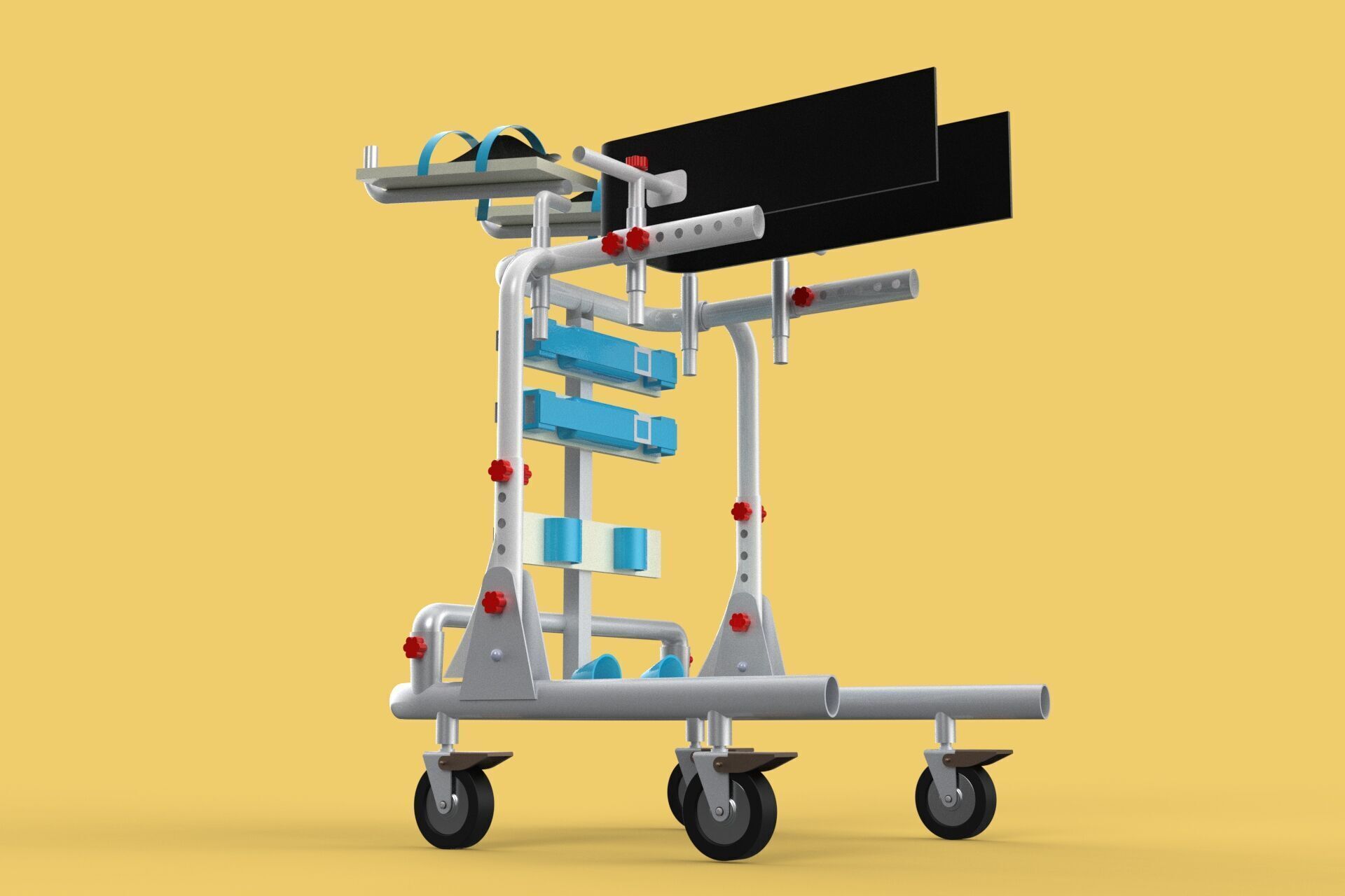 GAIT TRAINER SWING REHAB WALKING EXERCISE AIDS STAND PEDIATRIC 3D model_18