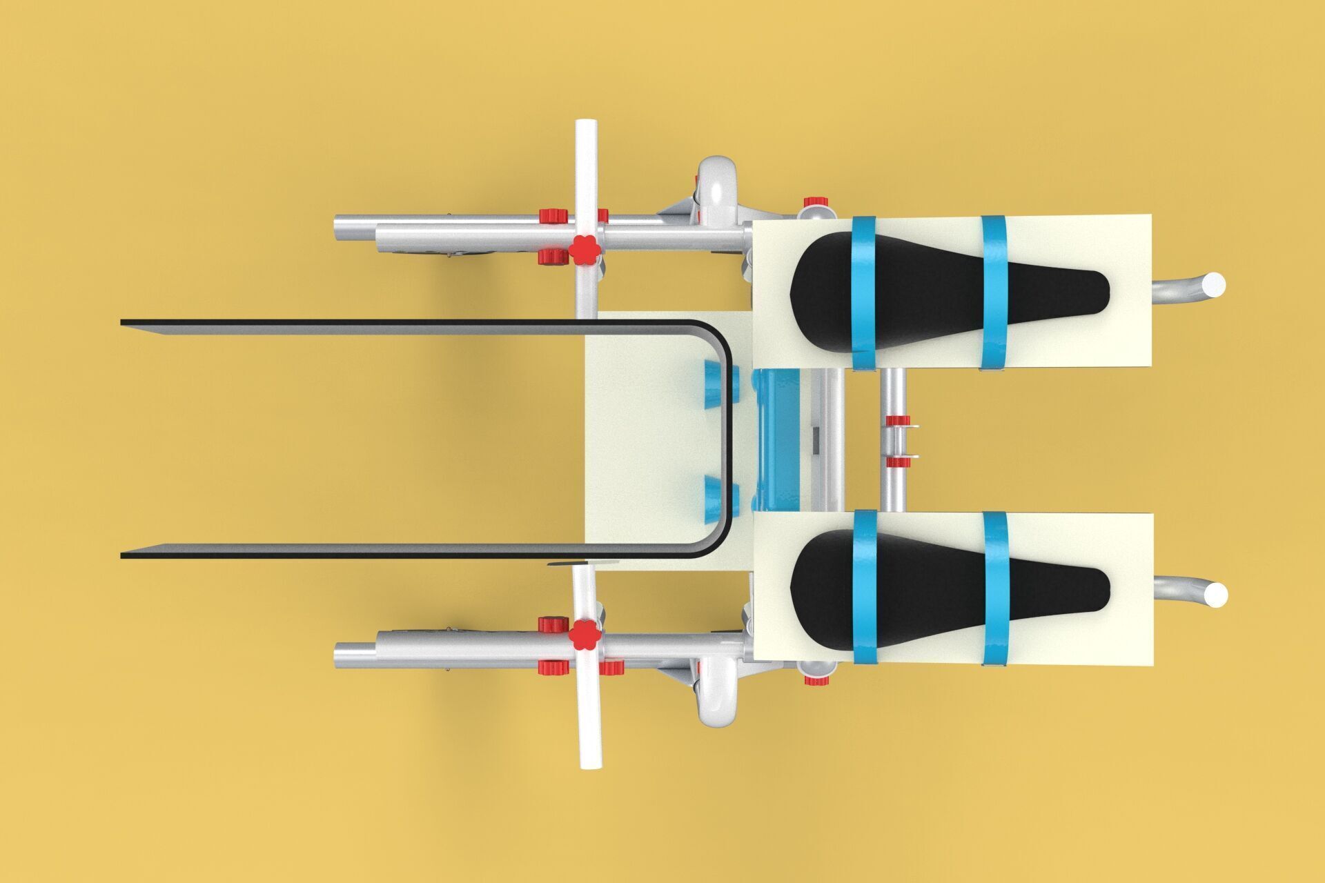 GAIT TRAINER SWING REHAB WALKING EXERCISE AIDS STAND PEDIATRIC 3D model_4