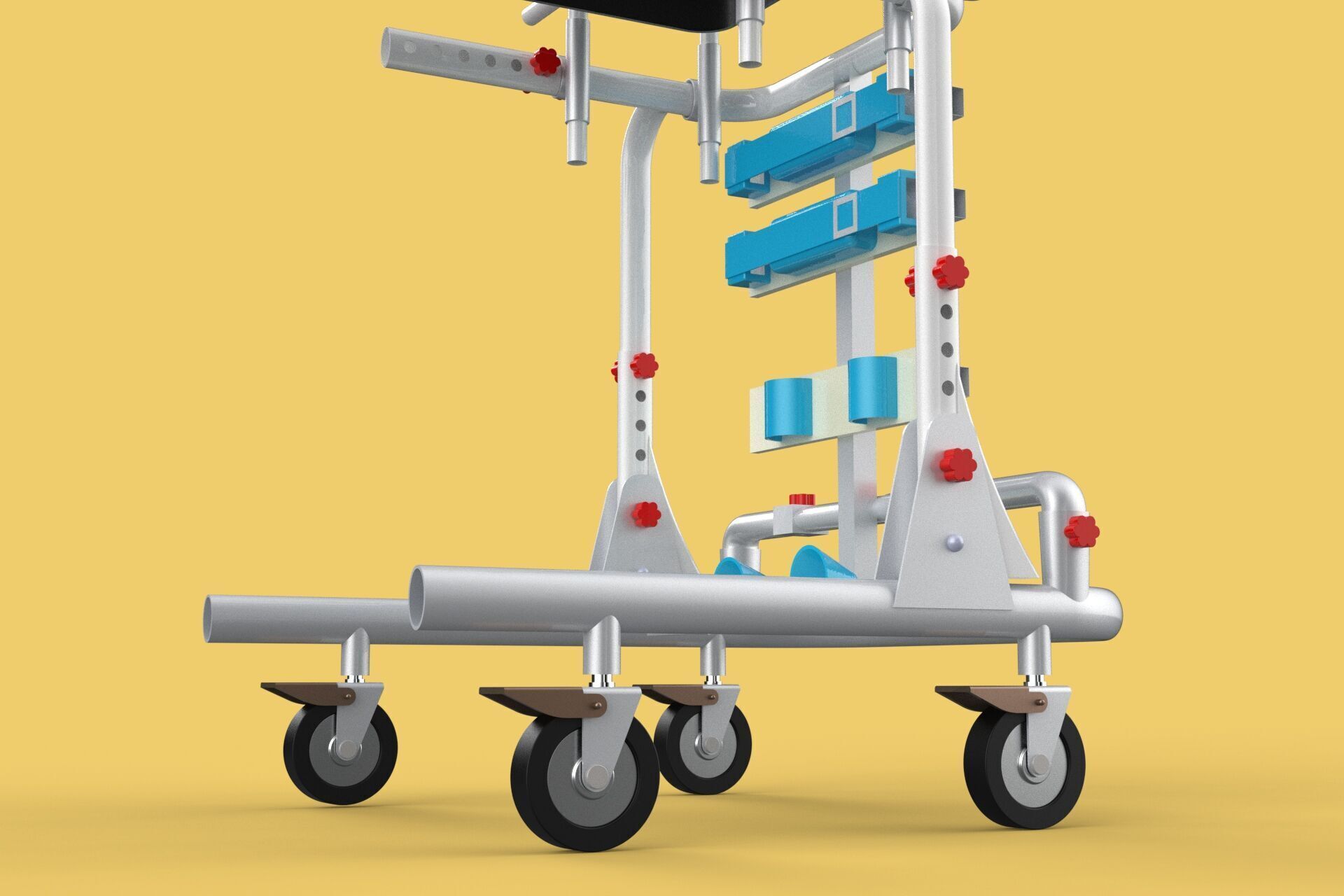 GAIT TRAINER SWING REHAB WALKING EXERCISE AIDS STAND PEDIATRIC 3D model_32