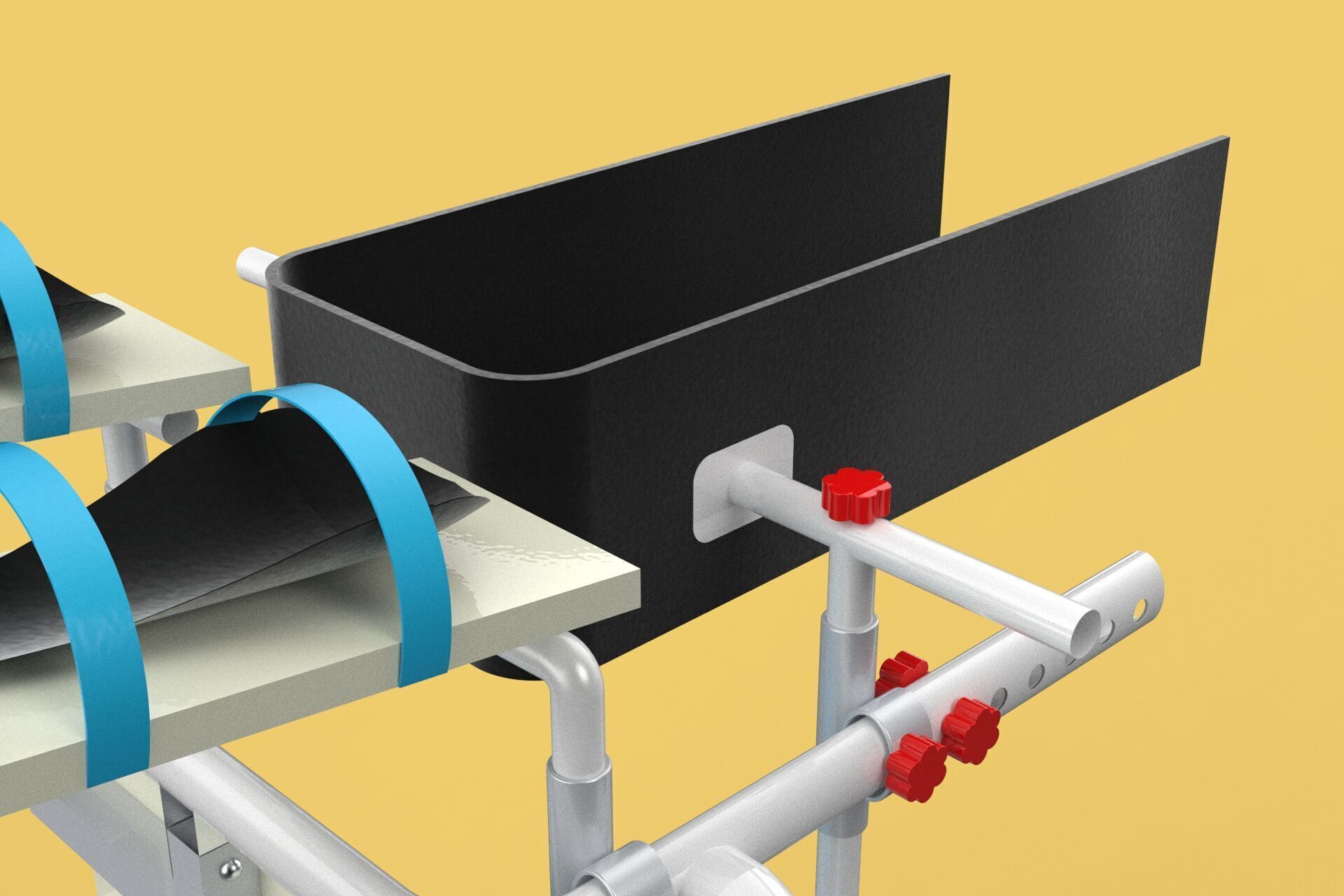 GAIT TRAINER SWING REHAB WALKING EXERCISE AIDS STAND PEDIATRIC 3D model_25