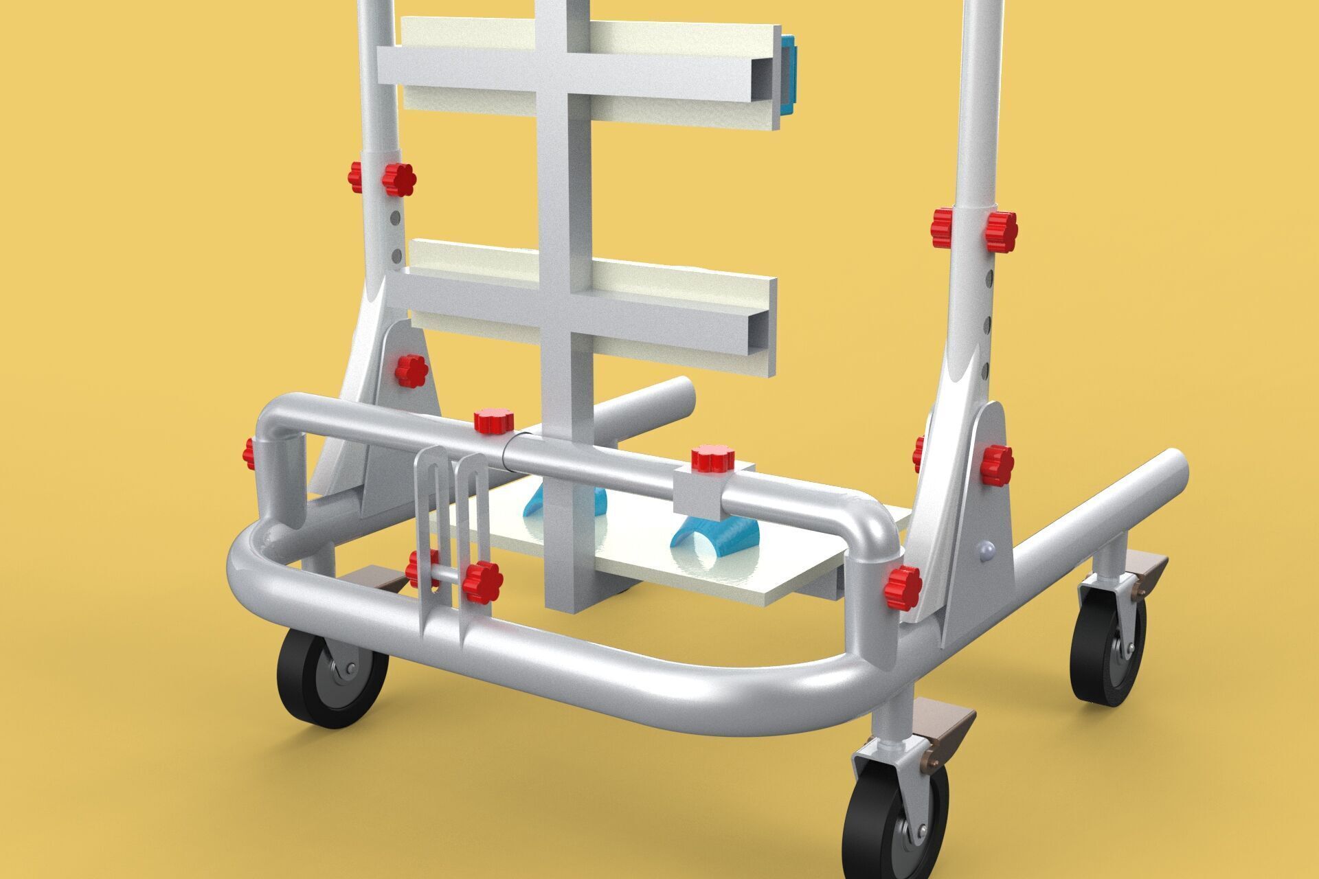 GAIT TRAINER SWING REHAB WALKING EXERCISE AIDS STAND PEDIATRIC 3D model_21