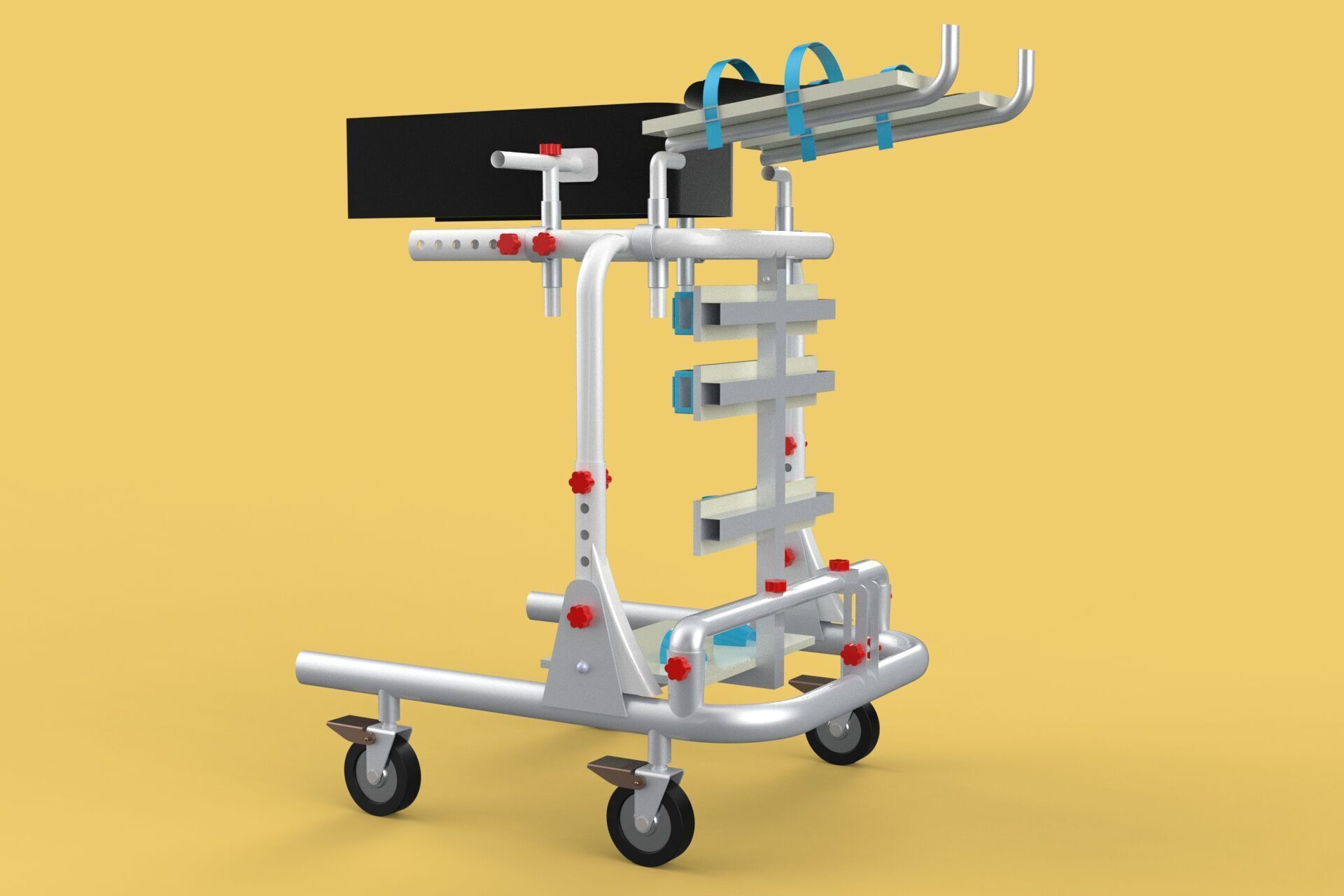 GAIT TRAINER SWING REHAB WALKING EXERCISE AIDS STAND PEDIATRIC 3D model_12