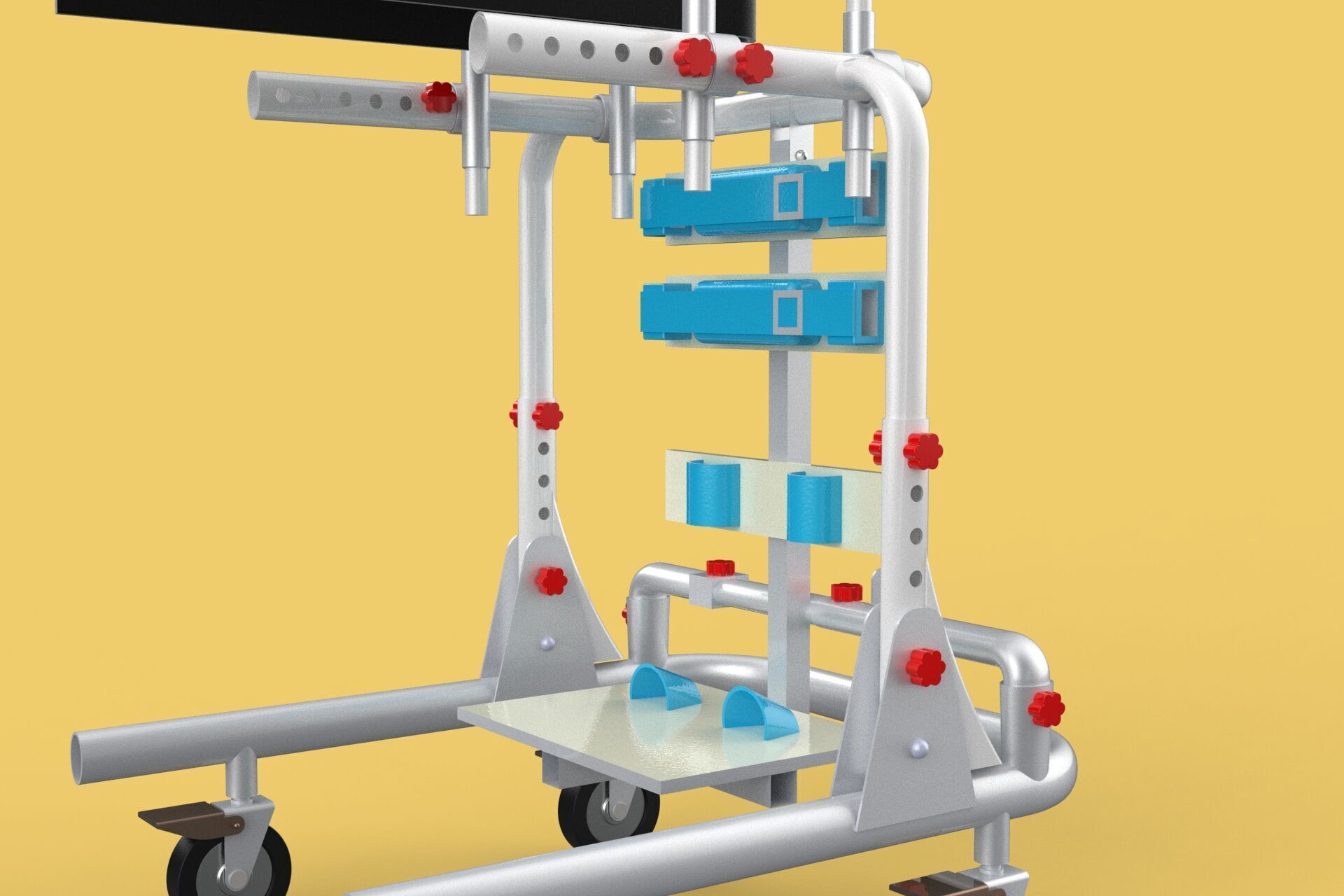 GAIT TRAINER SWING REHAB WALKING EXERCISE AIDS STAND PEDIATRIC 3D model_30