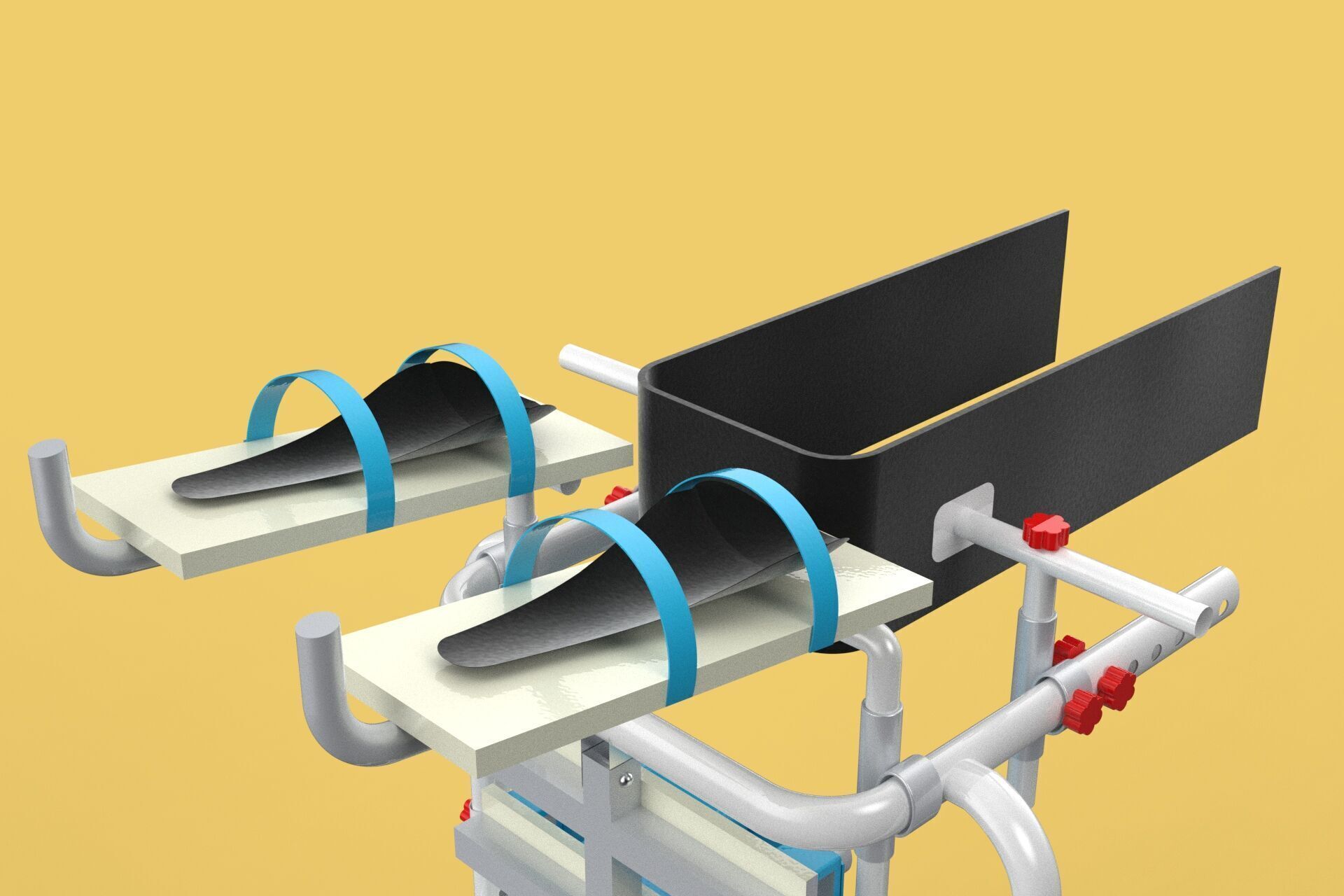 GAIT TRAINER SWING REHAB WALKING EXERCISE AIDS STAND PEDIATRIC 3D model_24