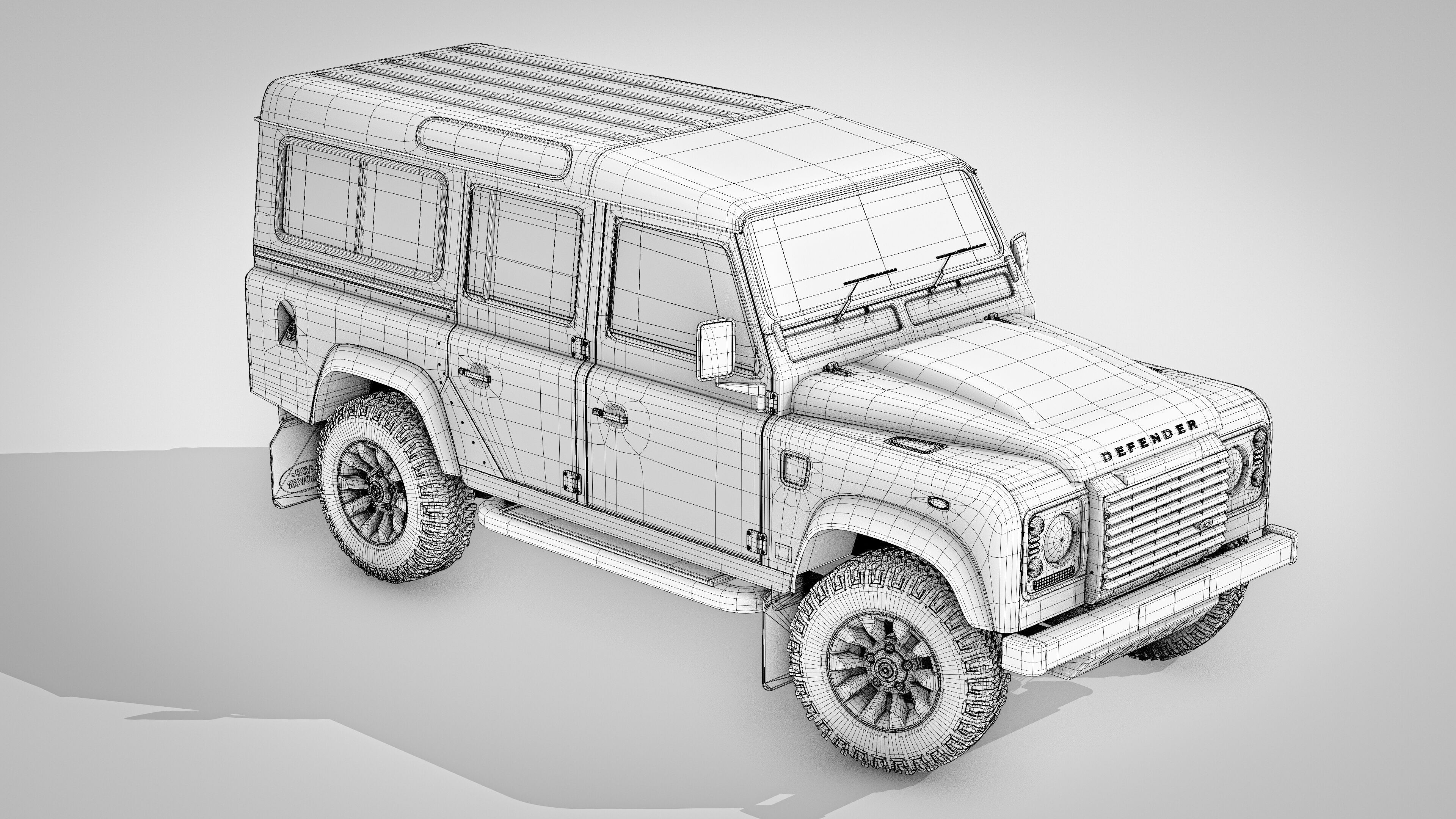 Land Rover Defender Works 110 2018 3D model_33