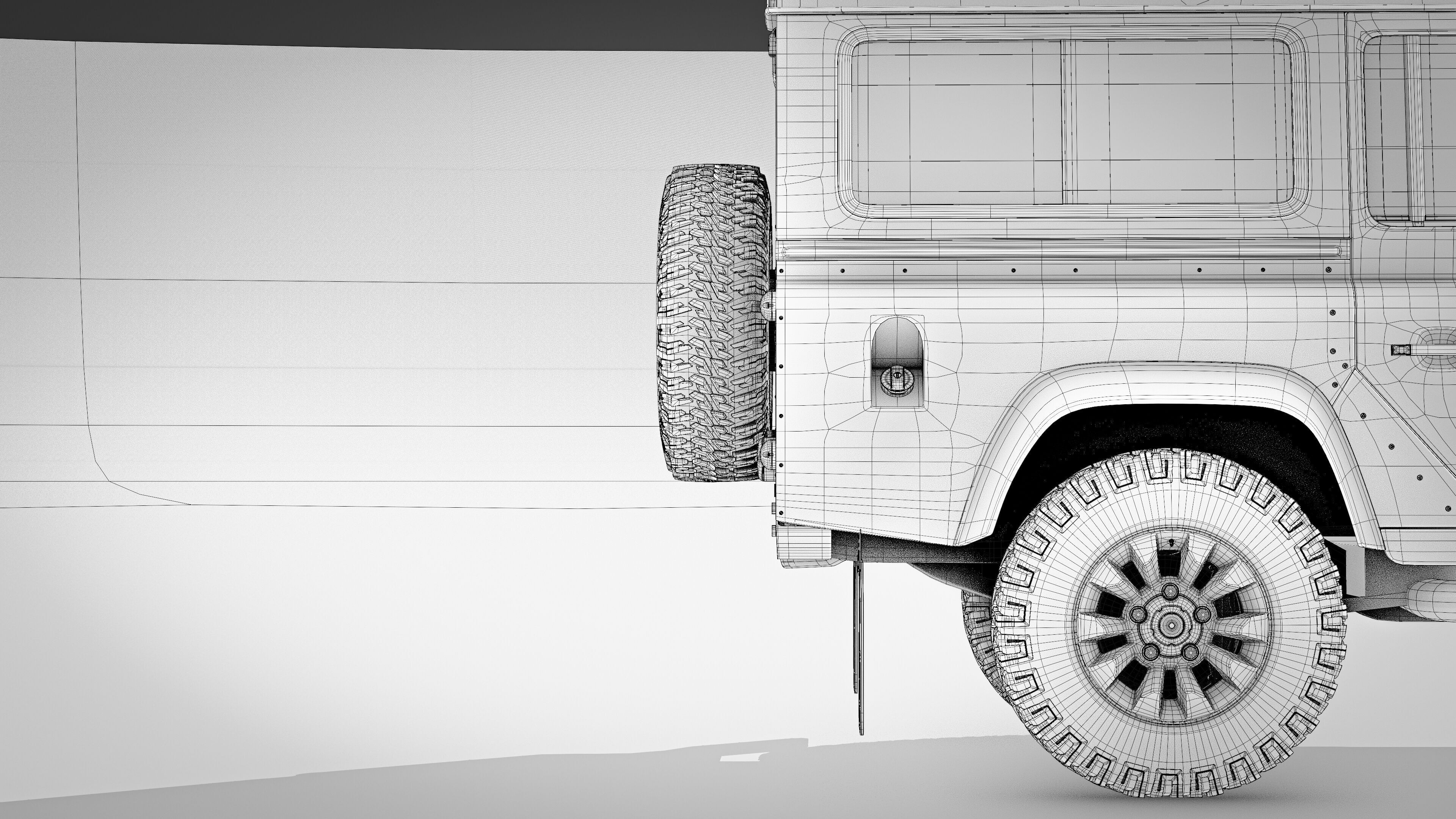 Land Rover Defender Works 110 2018 3D model_35