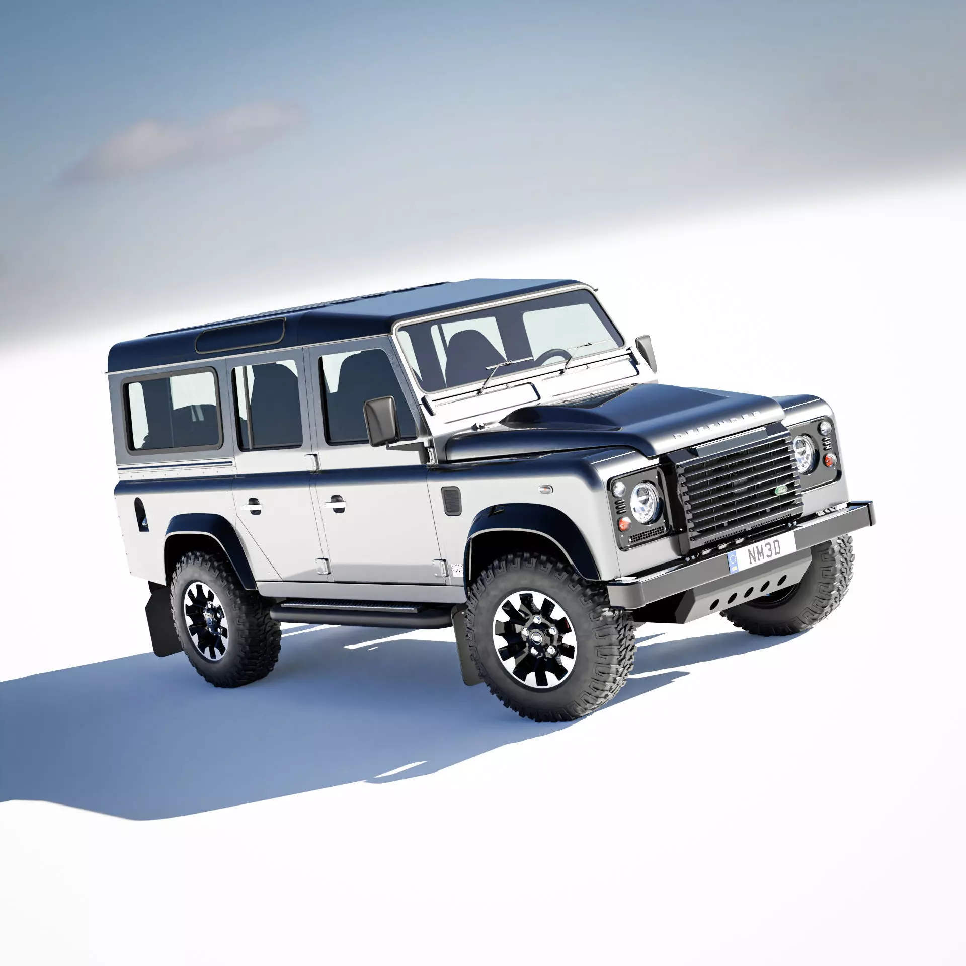 Land Rover Defender Works 110 2018 3D model_0