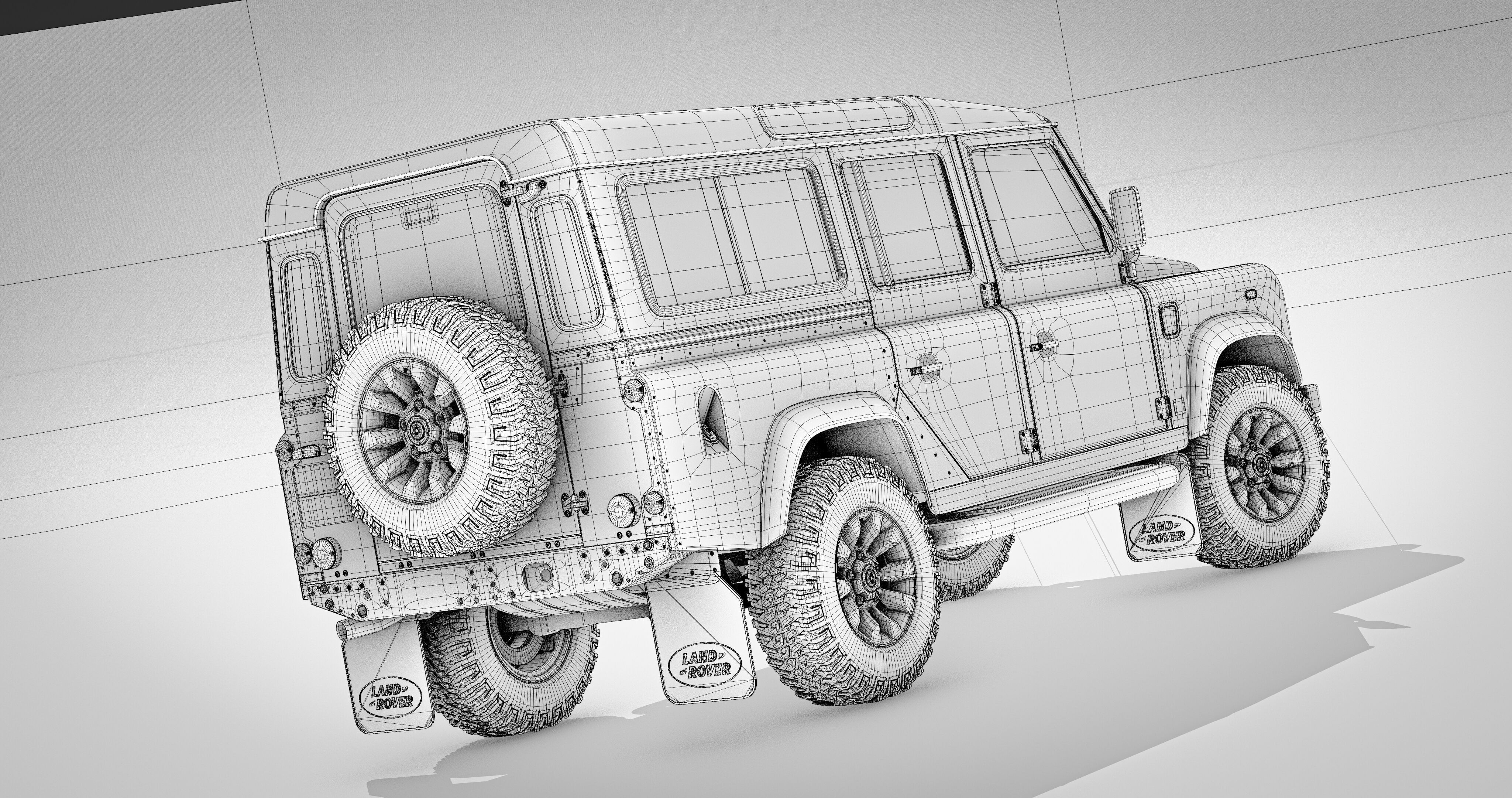 Land Rover Defender Works 110 2018 3D model_27