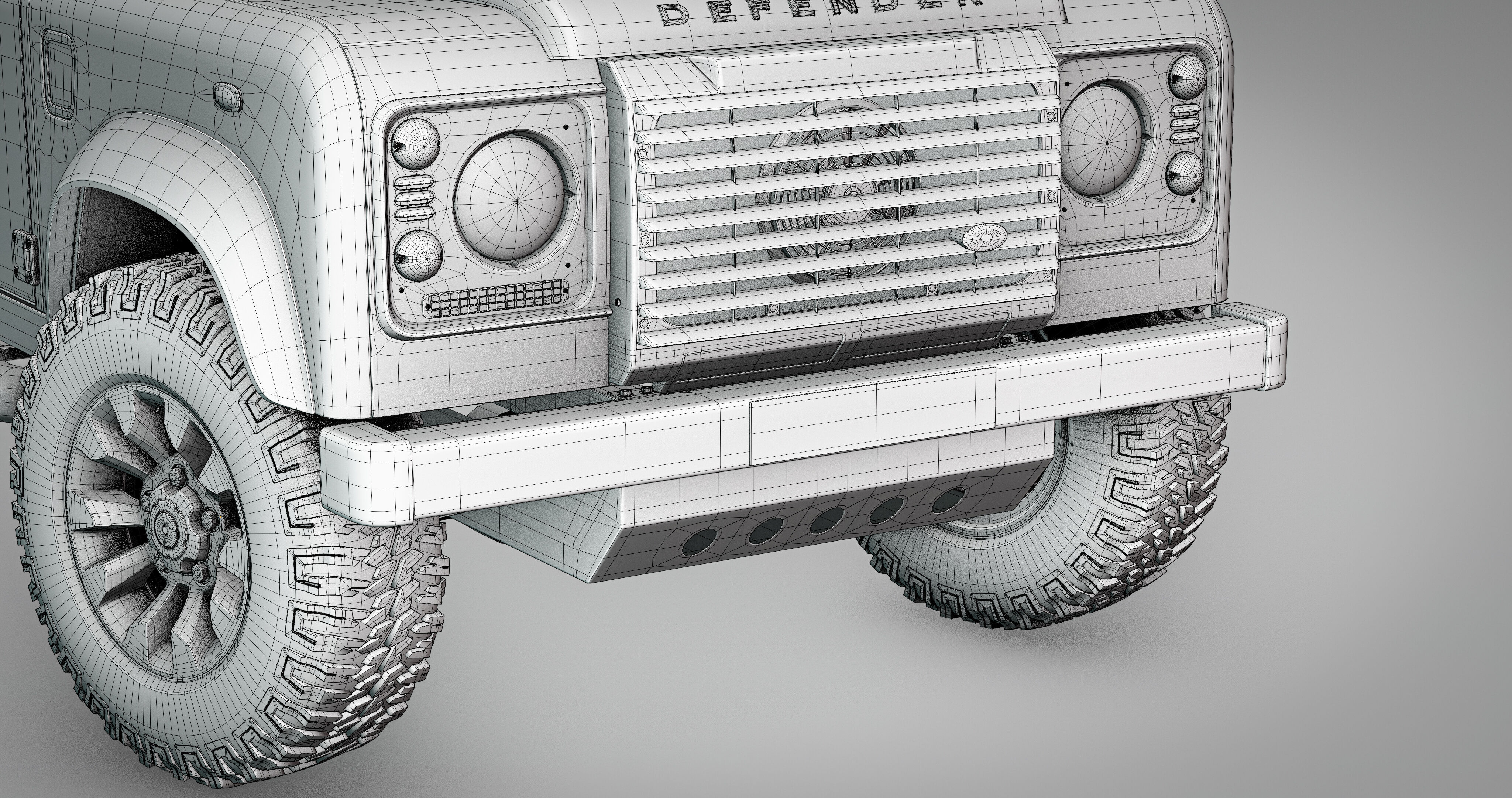Land Rover Defender Works 110 2018 3D model_29