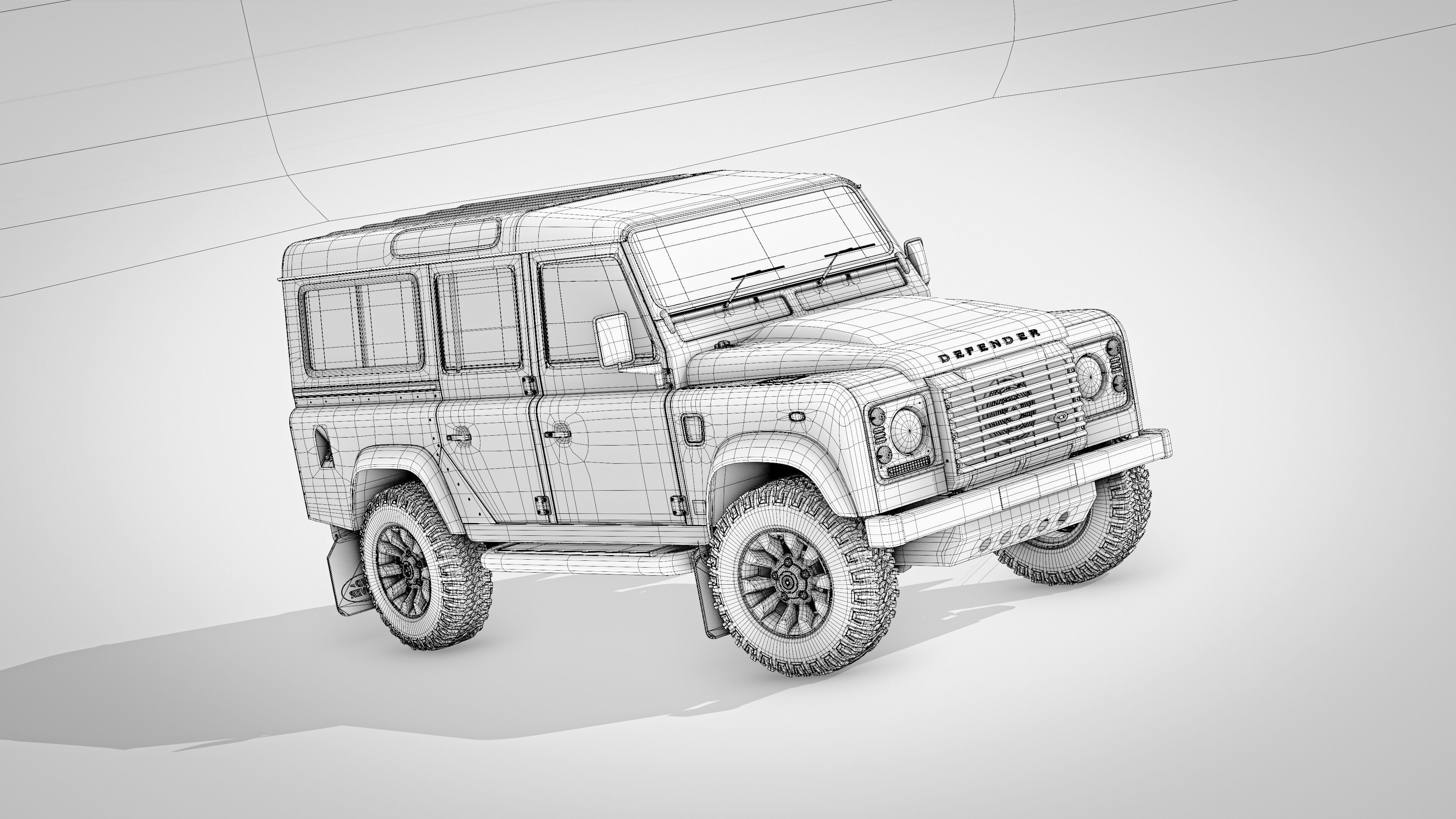 Land Rover Defender Works 110 2018 3D model_25